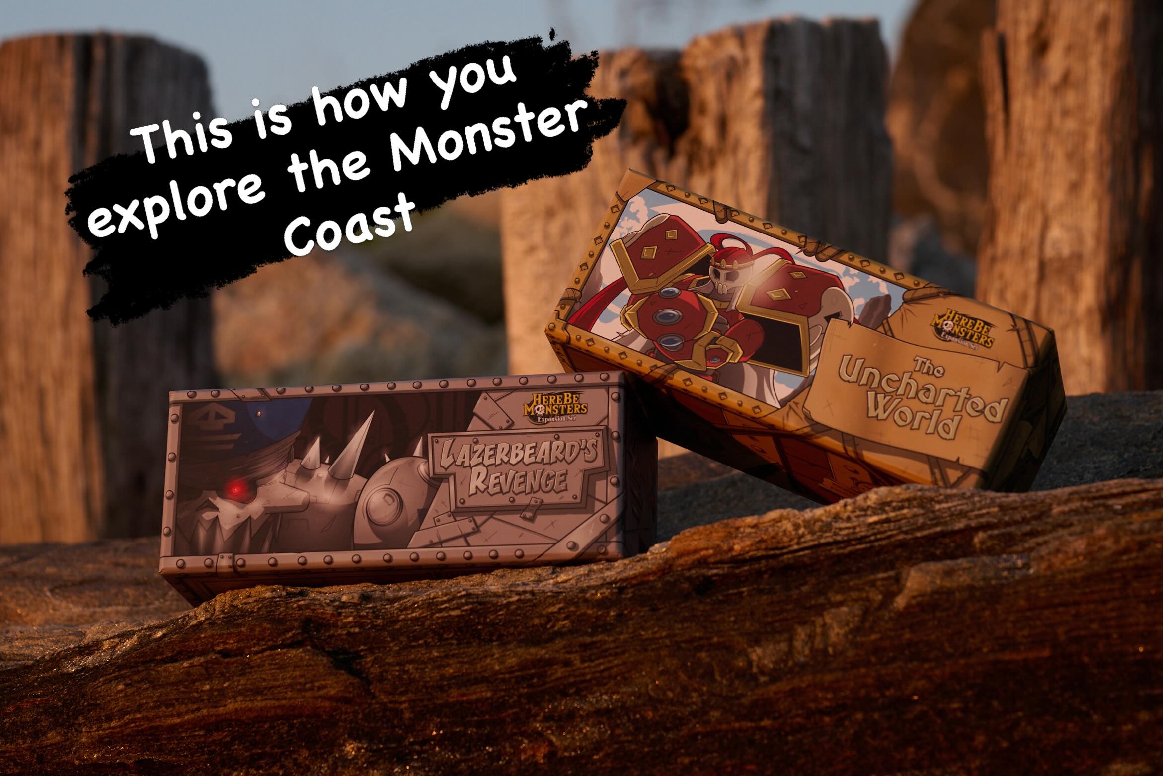 I’m so proud of the work I did on these boxes and I can’t wait to share more photos soon! Shoutout @pamelaeinarsen for taking these amazing pictures!!! #pirate #indiecardgame #hbm #herebemonsters