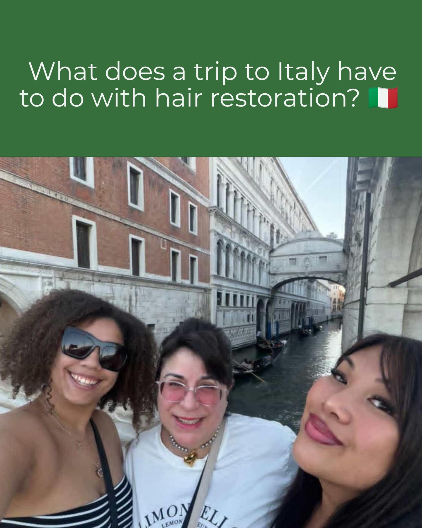 What does a trip to Italy have to do with hair restoration? 🇮🇹✨
A lot when you’ve just achieved @crlab_official Platinum status.
Last week, our team traveled to Italy to mark an incredible milestone: reaching Platinum status, one of the highest levels of recognition a CRLAB partner can achieve. This distinction honors salons that demonstrate exceptional expertise, growth, and commitment to delivering outstanding results for their clients.
One of the highlights of the trip was seeing our owner and founder, Rhea, invited to present on Celebration Salon’s path to Platinum. Being asked to share our journey and the dedication behind this recognition was an incredible honor and a proud moment for our entire team.
While in Italy, we toured CRLAB headquarters and got a behind-the-scenes look at how CNC systems are made. Watching skilled artisans hand weave each system strand by strand gave us an even deeper appreciation for the craftsmanship, artistry, and care behind every transformation.
And while there was plenty of learning, there was also time to enjoy everything Italy has to offer. From exploring the historic streets of Rome to riding gondolas through Venice, our team experienced the beauty, culture, and magic of Italy together.
This trip was a reflection of how far we’ve come, but more importantly, it was a reminder of why we do what we do.
To our clients, thank you. Your trust and support made this recognition possible. We are honored to be part of your journey and excited for what’s ahead. ❤️
#crlab #platinumstatus #hairrestoration #italy #bestofthebest