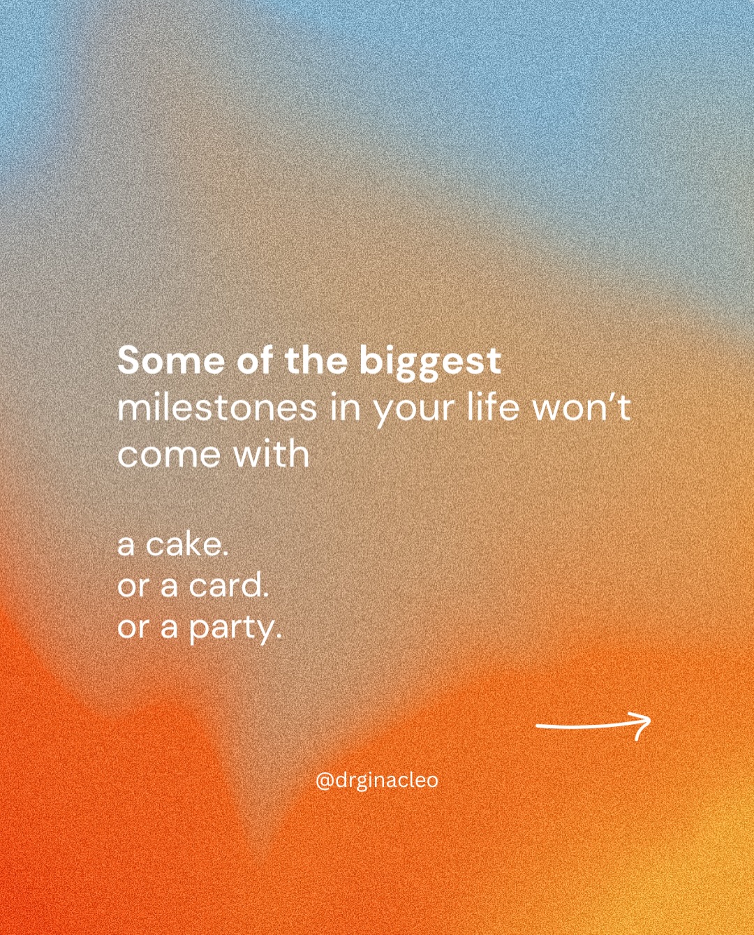 The growth that changes you most is rarely celebrated out loud. 🤍
There’s no confetti for finally setting a boundary.
No balloons for the night you chose yourself.
No party for the moment you rewired a pattern you’d been carrying for years.
But those quiet milestones — they’re the ones that actually reshape who you are.
Your nervous system feels it. Your future self will thank you for it.
And that’s more than enough.
✨ Save this as a little reminder for later.