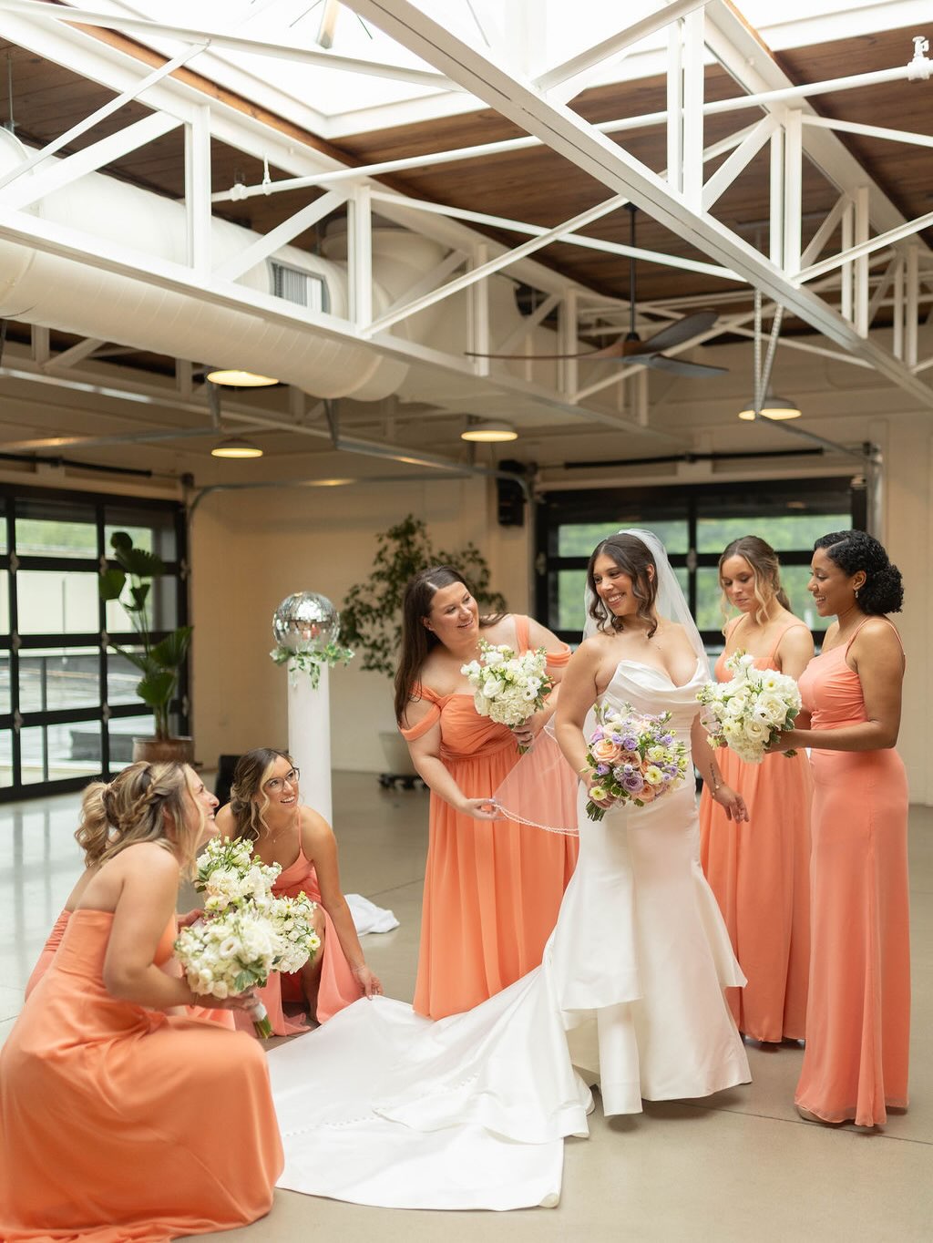 Pop of spring color for your feed 💜 and of Brittany & her lovely bridesmaids 🤍 Betcha can’t tell from these smiles that it was a rainy May weekend 😏 So many picture perfect spots inside, there was zero stress 🙌🏼
B&E’s Wedding Details:
Photographer: @aubreyschanzphotography
Coordinator: @aalearayy with @thebookinghouse
Florist: @bella_floral
Caterer: @mountain_laurel_catering
Hair & Makeup: @freshhaircompany
DJ: @30westentertainment
Videographer: @theprosweddings
Desserts: @chillhersheypa
Drapes: @strayproductionservices
Couple: @bdecolli & @evaz06