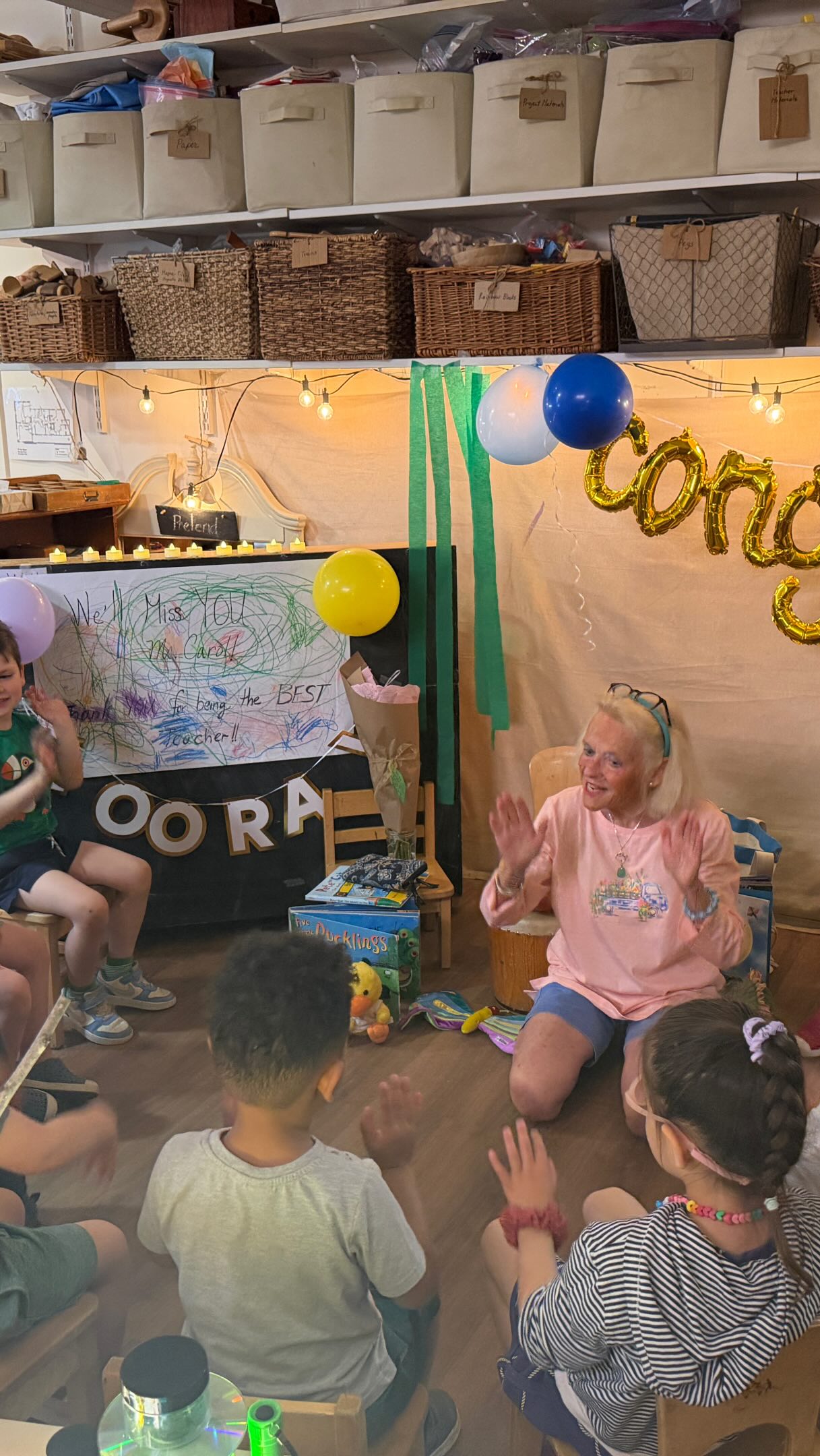 Goodbye, so long, farewell!🥹 Ms. Carol closed out her very last music class at BHNS in the Red Room today. We miss you and your songs already!!❤️