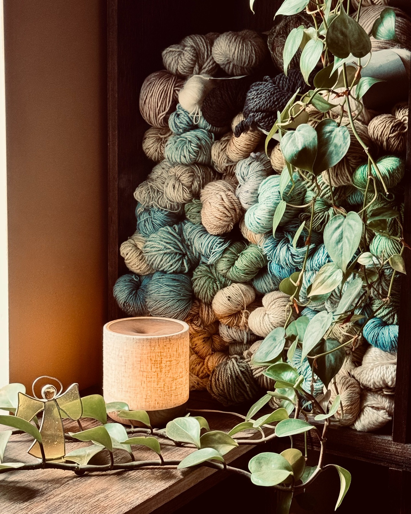My favourite corner of the house.
Skeins of yarn waiting to become something beautiful. A diffuser filling the room with a comforting scent. Plants reaching toward the light. Quiet. Calm. Simple.
This little corner gives me all the hygge vibes.
In a world that celebrates being busy, I find myself drawn to spaces that invite me to slow down. Spaces that remind me to breathe deeply, create intentionally, and enjoy the simple pleasures of everyday life.
It is here that ideas become patterns, worries become quieter, and creativity finds room to grow.
I have come to believe that wellness is often found in these small moments—not in grand gestures, but in creating a life filled with things that bring peace to your soul.
What is your favourite cozy corner in your home?
#LivingSkiesFibreStudio #HyggeHome #HyggeLiving #FibreArts #CreativeWellness #SlowLiving #CozyCorner #YarnLove #MindfulMaking #CanadianMaker #SaskatchewanMaker #HandmadeLife