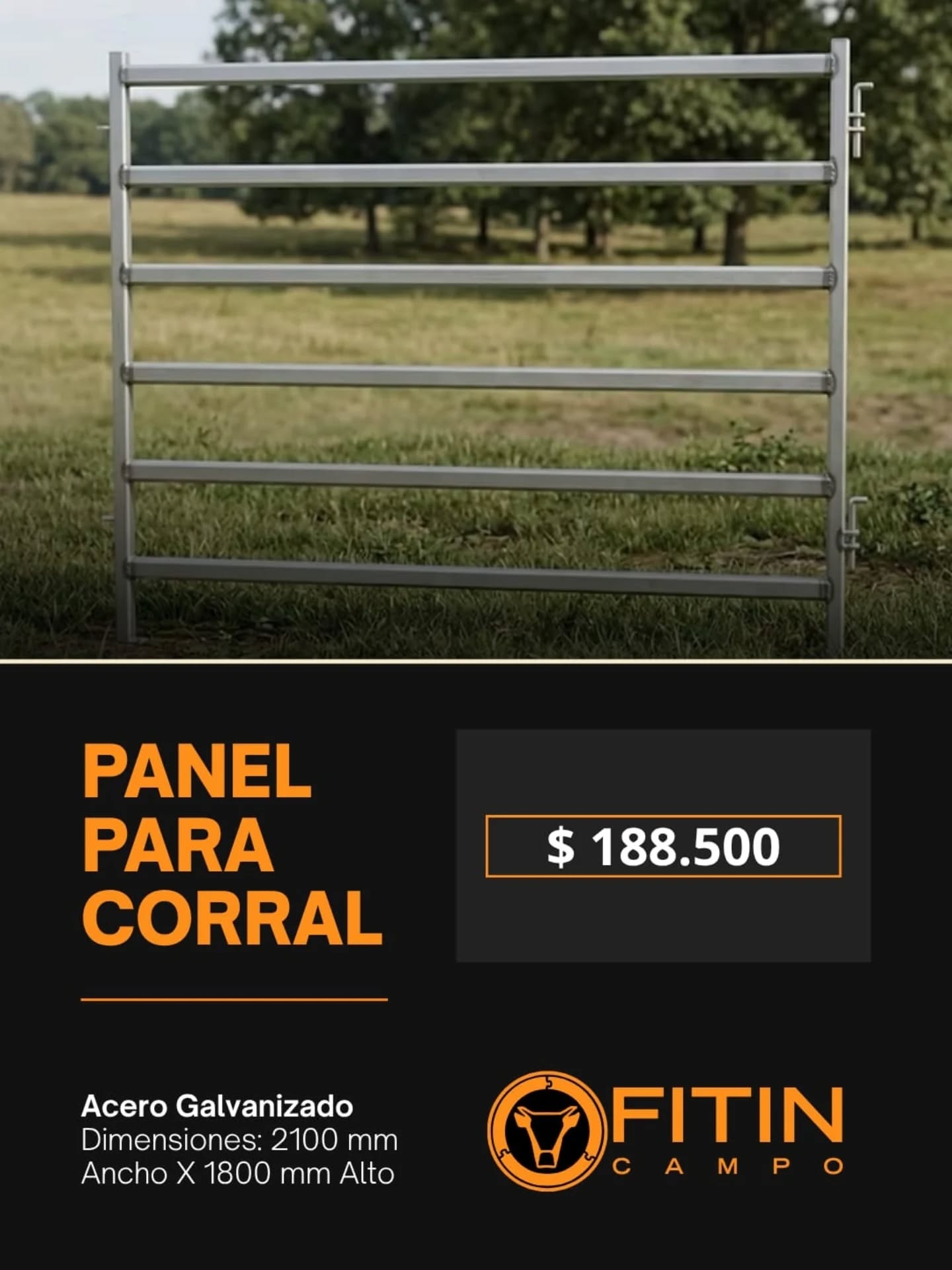 Presentamos el Panel para Corral FITIN CAMPO.
La pieza fundamental para construir sistemas de corrales resistentes, seguros y adaptables a cada necesidad.
Fabricado en acero galvanizado en caliente, combina durabilidad, practicidad y facilidad de armado, permitiendo configurar corrales según el manejo, la cantidad de hacienda y la realidad de cada establecimiento.
Gracias a su sistema modular, podés ampliar, modificar o reorganizar tus instalaciones cuando lo necesites.
Porque un buen corral no empieza por el diseño final, empieza por elegir los componentes correctos.
👉 Corrales que se acoplan a tu campo.
📲 Consultanos para recibir asesoramiento o conocer la línea completa de productos FITIN CAMPO.
