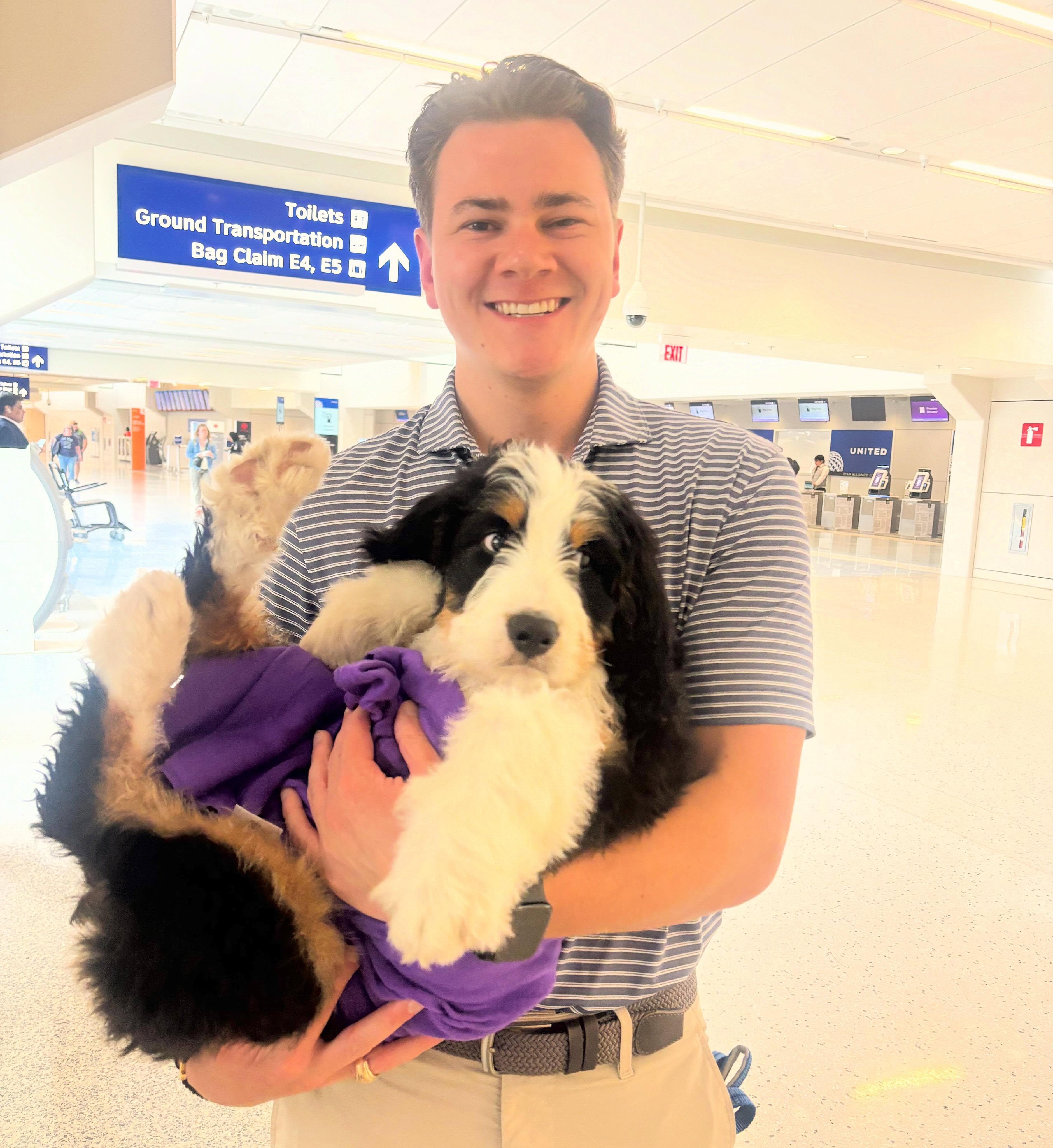Congratulations to our newest LK Family 🧸💙 Dallas, Texas #LKBernedoodles #ultrabernedoodle
