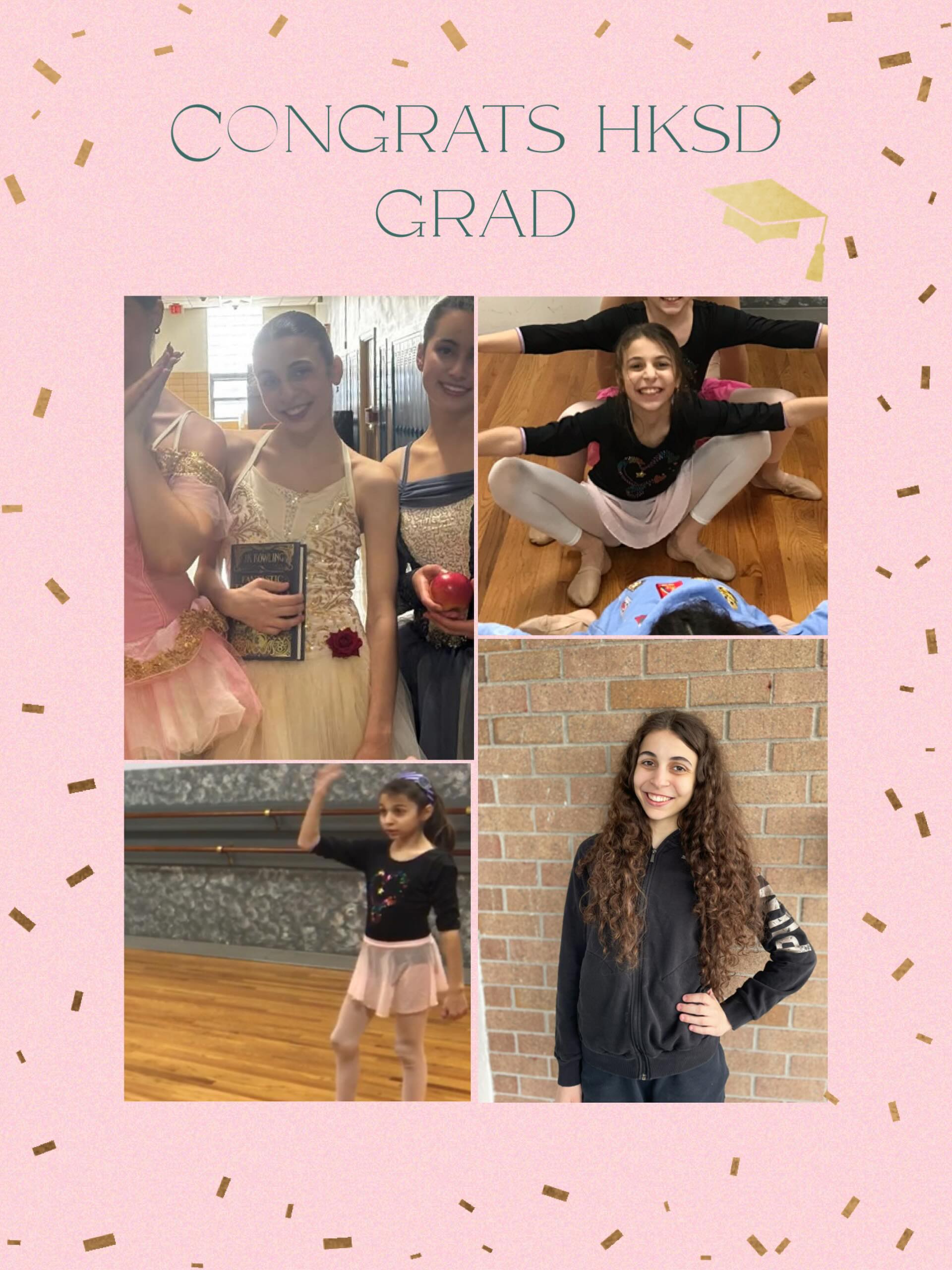 Next up we have Nicoletta who is receiving her 9 year award at Hannah kroner school of dance!!!