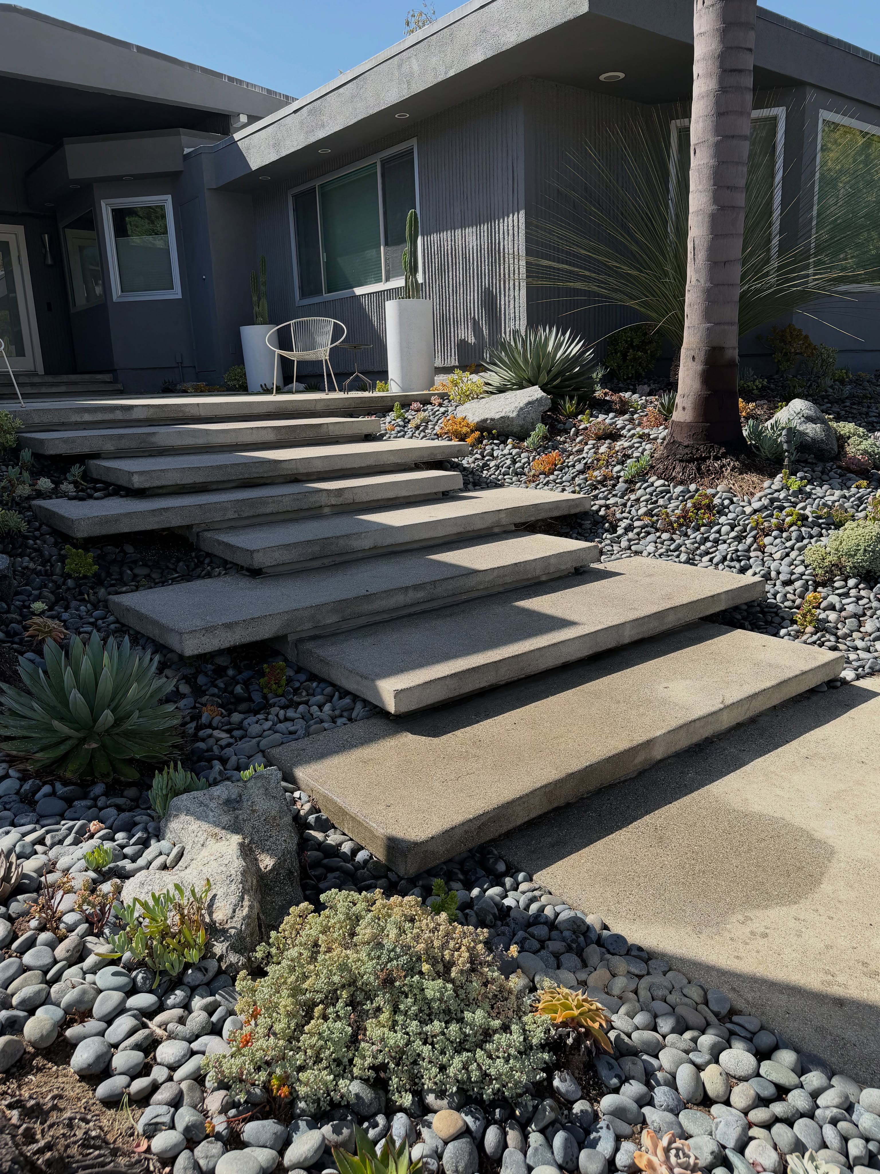 So easy to take care of… our clients wanted an almost no maintenance yard that is drought tolerant and matches their aesthetic. #lowmaintenancegarden #projectdonanenita #landscape #virgodesignsandlandscaping #droughttolerant