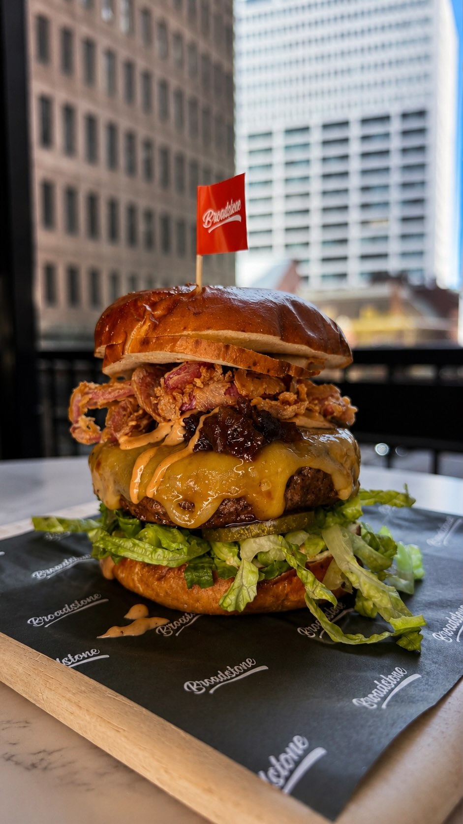 Burger of the Month just landed at Broadstone 🍔🔥
Meet the Bison Burger: lean, flavorful, and packed with protein, topped with all the right fixings and served with crispy fries.
If you’ve never tried bison before, this is your sign. Rich, juicy.
Available through the month of June.
#BroadstoneNYC #FiDiEats #NYCBurgers #bestburgernyc #bisonburgernyc