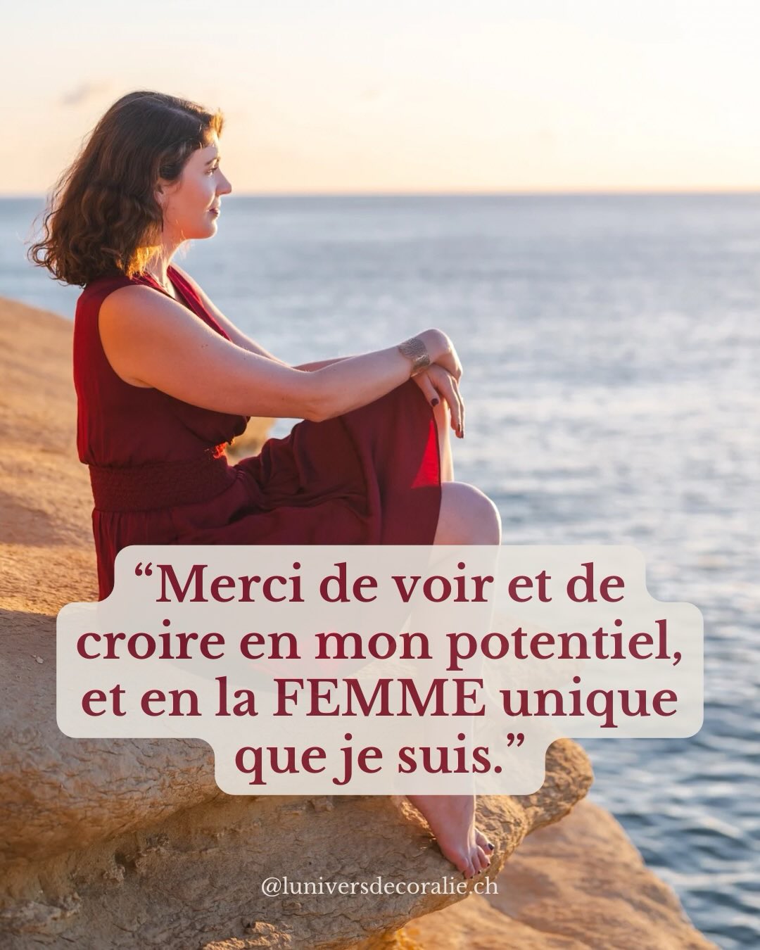 Ces mots, ce sont les derniers qu’elle a laissé sur notre espace d’échange sur Telegram :
“Merci de ressentir et de croire en mon potentiel, et en la femme unique que je suis.
Merci d’être qui tu es, merci pour l’inspiration que tu offres à toutes les femmes de la planète dans cet effet papillon.
Merci de contribuer à rendre ce monde plus lumineux et inspirant, à travers la sororité et la puissance féminine.”
Ces mots m’ont profondément touchée parce qu’ils mettent en lumière l’une de mes grandes forces.
Celle de voir la femme derrière les peurs et les doutes qui accompagnent son passage au prochain niveau.
Celle de ressentir son potentiel illimité avant même qu’elle ne l’incarne pleinement.
Celle de croire en son expansion encore plus GRAND que ce qu’elle-même n’ose imaginer.
Ma mission de mentore, c’est de lui tendre un miroir pour qu’elle puisse connecter avec celle qu’elle est déjà en train de devenir.
Chaque espace NEXT LEVEL est différent puisqu’il est taillé sur mesure pour la femme que j’ai en face de moi.
Mais ils ont pourtant tous cette chose en commun :
Ils offrent un espace où chaque femme est vue dans sa grandeur, sa singularité et dans l’identité que son prochain niveau va lui demander d’incarner.
Et parfois, mon rôle est simplement d’avoir un temps d’avance sur ce qu’elle voit possible pour elle.
De lui rappeler que ce qu’elle désire n’est pas trop grand.
Que ce qu’elle sent n’est pas irréaliste.
Que la FEMME puissante qu’elle pressent existe déjà.
Et qu’il est temps de lui laisser toute la place.
💎 Tu sens qu’il est temps de faire évoluer ton identité et d’ouvrir ton prochain niveau d’expansion?
Je t’invite à m’écrire “NEXT LEVEL” en message privé.
Je te partagerai les détails de l’accompagnement et nous verrons ensemble si cet espace est juste pour toi.
#Mentorepourfemme
#CoachingPremium
#AccompagnementHautDeGamme
#FemmesAmbitieuses
#FemmesConscientes
(faire passer sa vie au prochain niveau
coaching premium pour femmes,
mentorat pour femmes leaders,
réussite alignée,
ambition consciente,
accompagnement en haute proximité,
espace de transformation profonde,
lifestyle aligné)