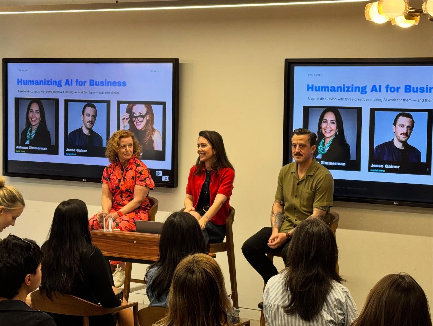 Good people, meaningful conversations, and even better energy 🌮✨
Thank you to everyone who came out and made the event unforgettable.
We’re keeping the conversations going at our next event on 6/4 🍸 DM us for the link! Don’t miss out. 🤍
#NYtechweek #HumanizingAI #TacosandTrends
