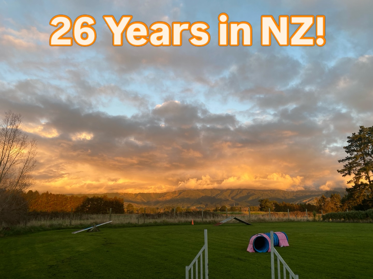 26 Years in NZ! 🎉 Arrived 5th June 2000!
Photo from a few days ago as today has been torrential rain and pretty pants!