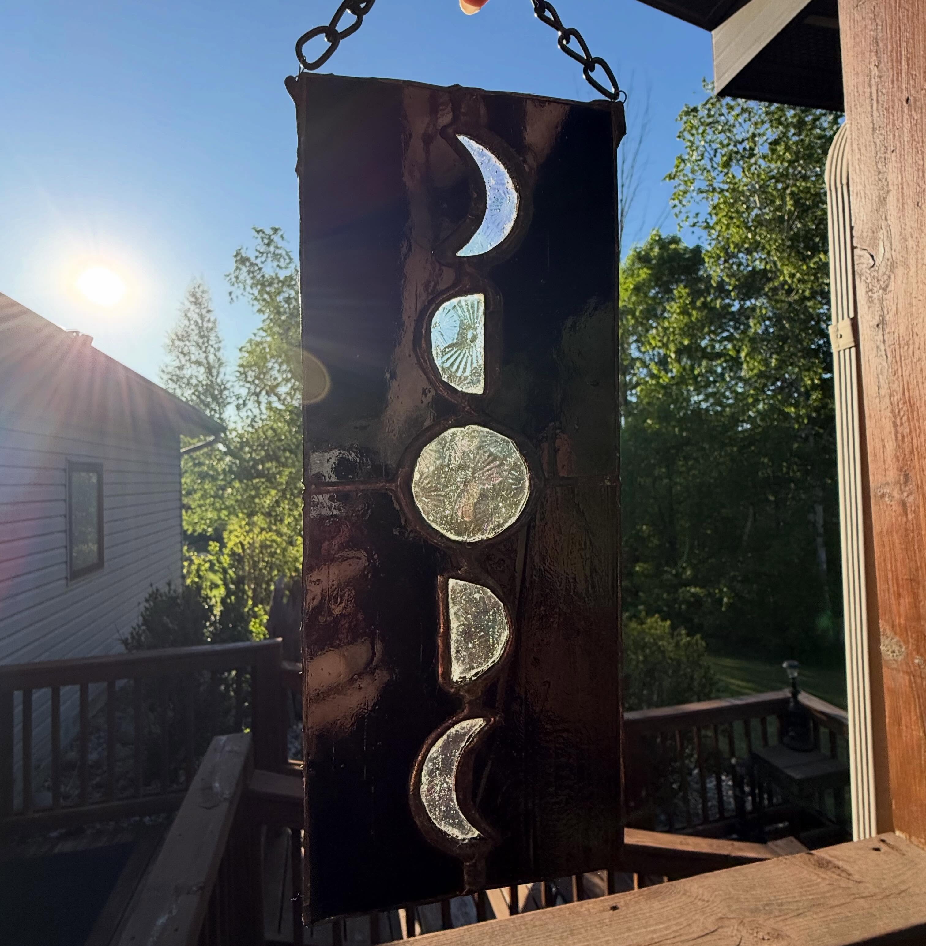 This was definitely made on a Monday
#stainedglassart #stainedglassartist #suncatcher #moonphase