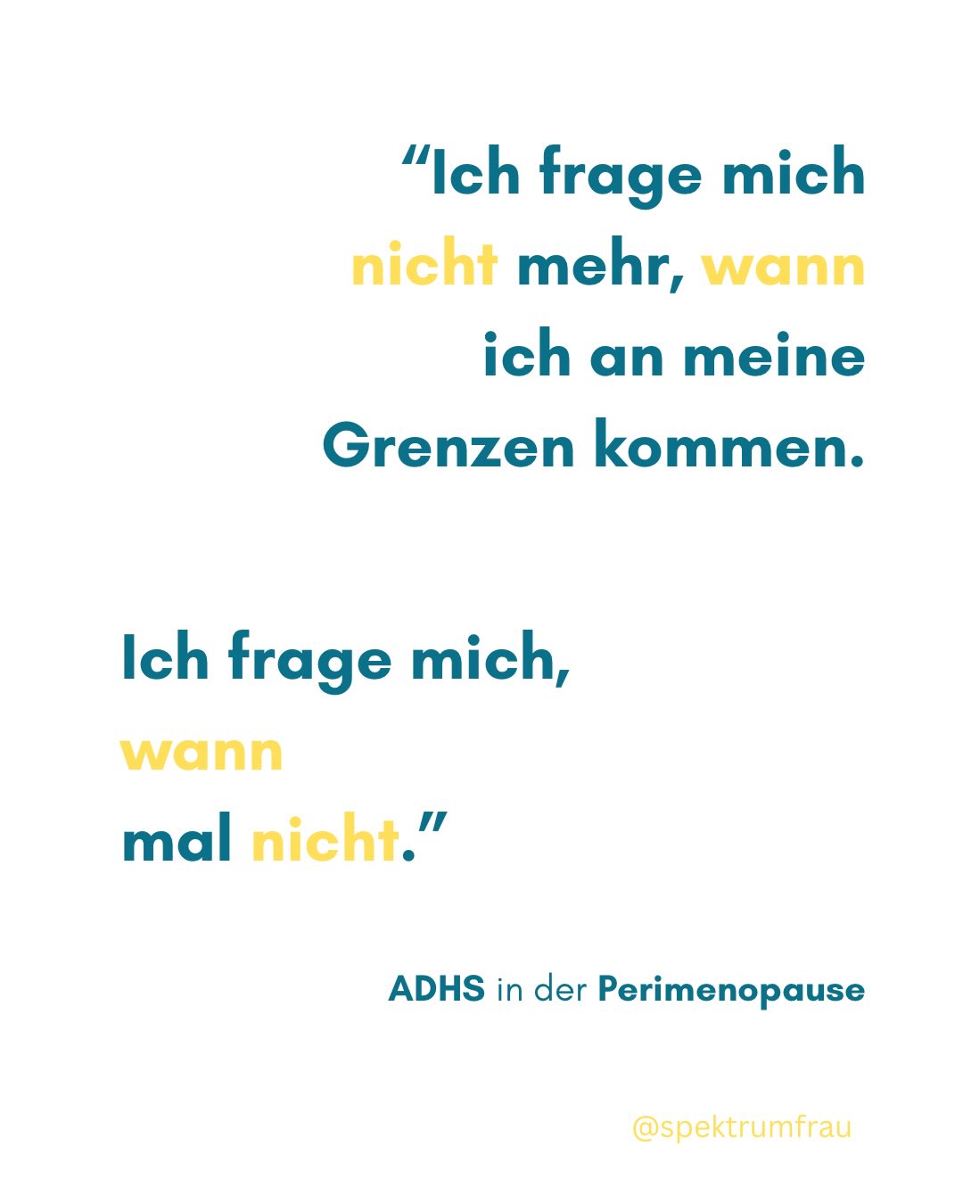 ADHS, Perimenopause, Mental Load das ist ein krasser Mix.âš
Die Welt sieht nur âAlltagâ aber Du fĂ€hrst stĂ€ndig auf Anschlag.
Meistens denken wir Frauen dann aber leider einfach nur: âIch bin halt nicht belastbar genugâ.âš
Doch da sind verschiedene Ebenen am Werk ââšĂberreizung, Ăberforderung, Ăberlastung ââšund jede davon sollte mal genau angesehen werden
âšNicht, um einfach zu funktionieren. Sondern um ehrlicher mit dem zu werden, was generell möglich ist.
Denn Reizschutz ist etwas anderes als einfach nur âresilienterâ werden und weil echte Entlastung etwas anderes ist als ânoch ein Planerâ bzw. Zeitmanagement.âš
Kannst du diese drei Ebene in deinem Leben schon erkennen? Lass es mich gern in den Kommentaren wissen :)
Herzliche GrĂŒĂe,
Anja