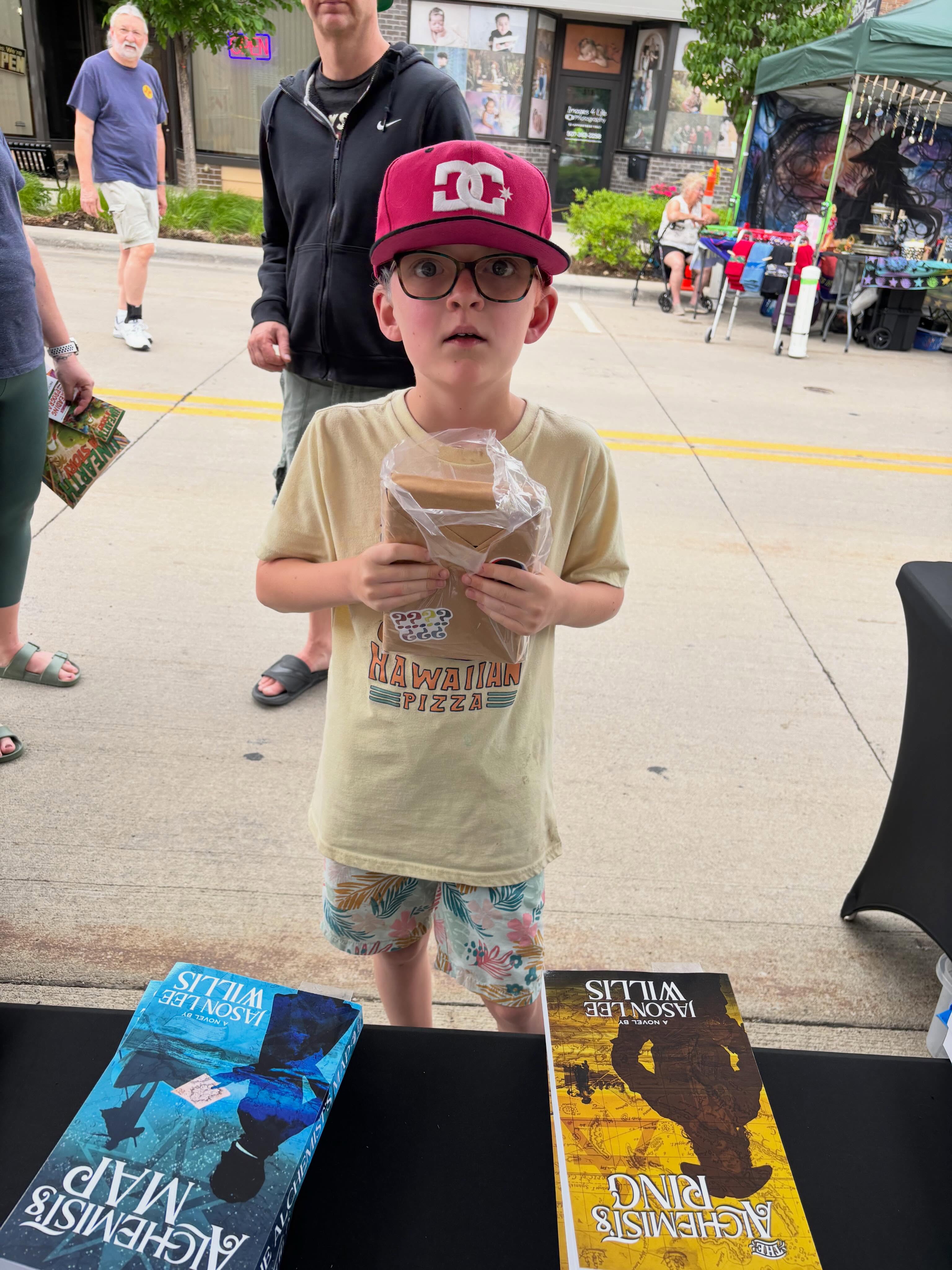 First sale of the evening. A blind date book about baseball.