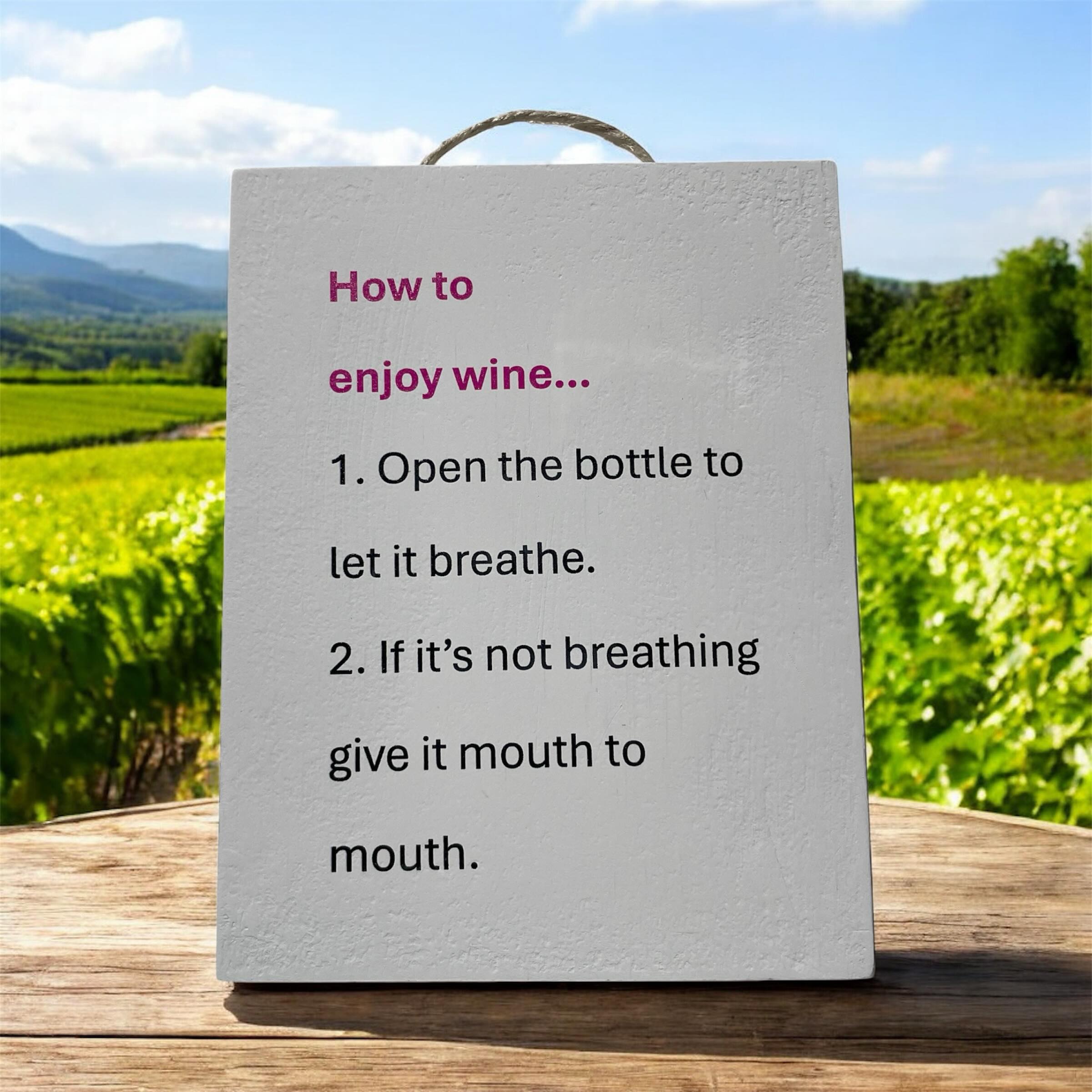 As if you’d need instructions 🍷