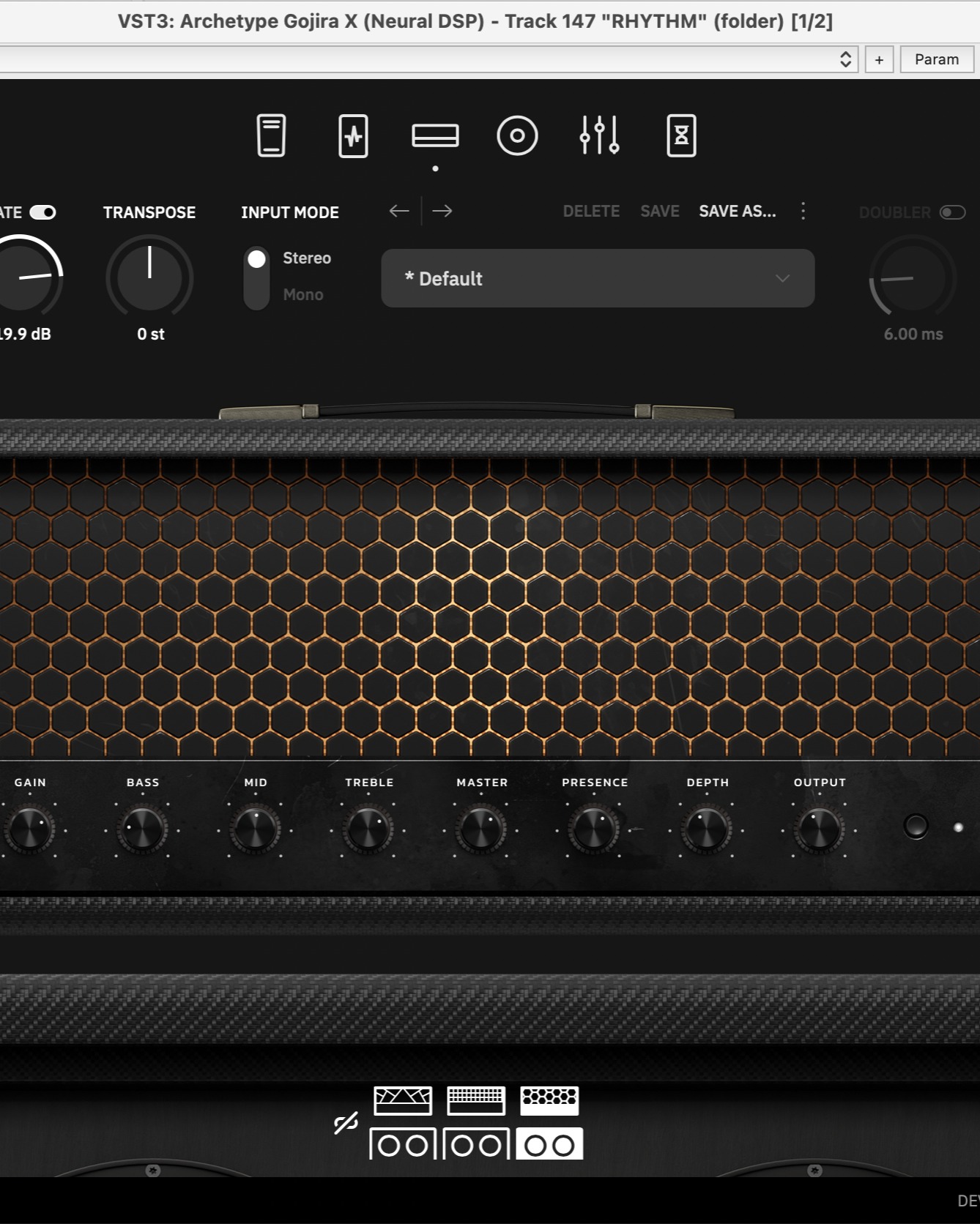 With 10 guitar amps in the studio I'm really not one for amp modellers. They're not as sexy. But we didn't have time for me to go down the tone rabbit hole on this latest @failtheenemy sessions so I figured I'd try out some @neuraldsp stuff out of curiosity and send the DI back through my amps at a later date. However, they absolutely got me with this Gojira plugin and I don't think I even dare to try and beat it, so I just went ahead and bought it. Don't tell anyone it's not a real amp!!!