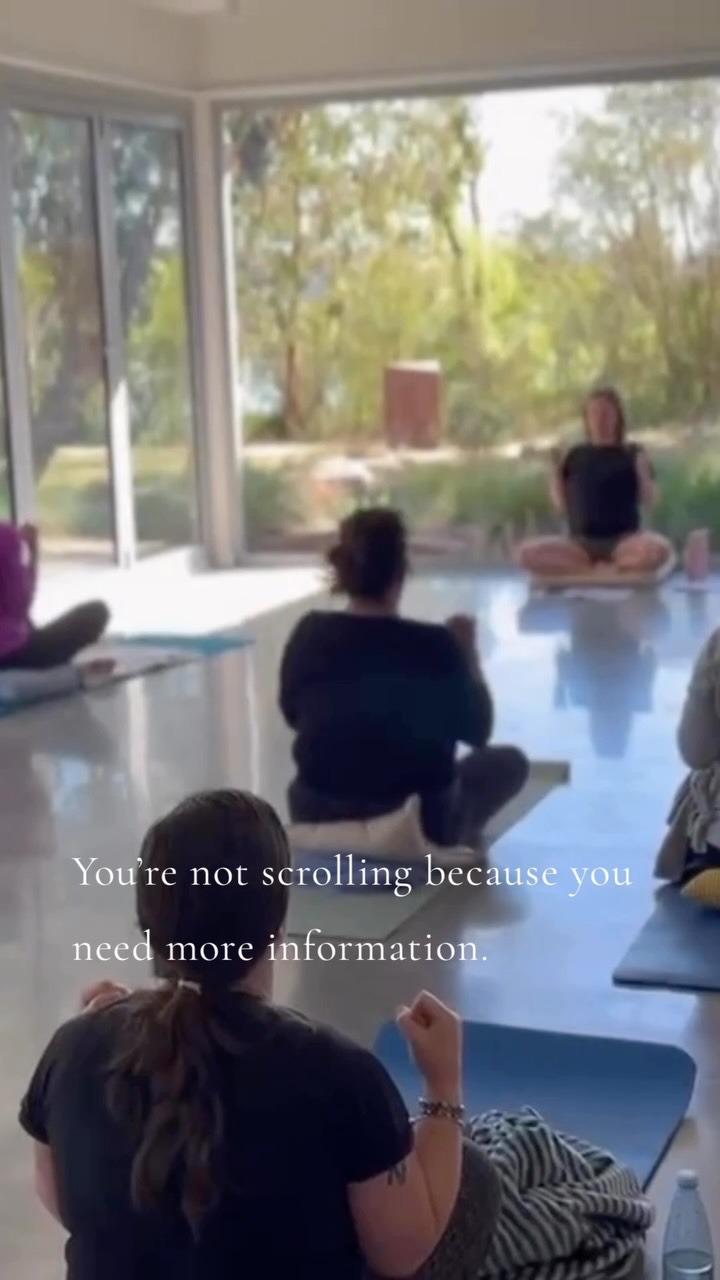 You’re not scrolling because you need more information.
You’re scrolling because you’re hoping to feel something different.
And maybe that’s worth paying attention to.