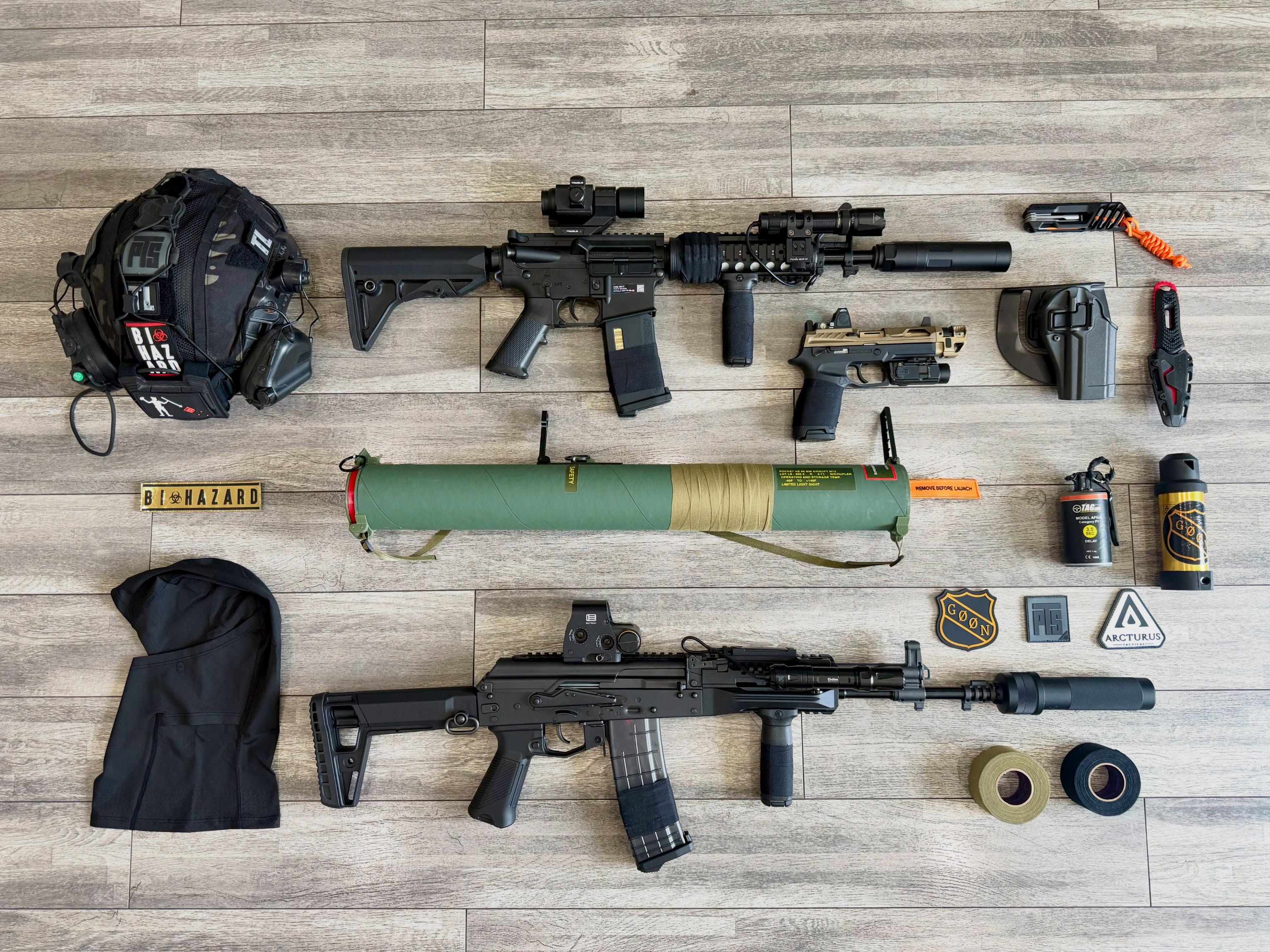 WEEKEND PLANS ๐ซก
PTS SYNDICATE is more than a replica manufacturer. Our accessories, upgrades, and performance parts are built to work across a wide range of platforms, giving you more options for every build.
This loadout features replicas from @arcturus.tactical, paired with PTS upgrades throughout. Special shoutout to @stingray_airsoft for the M72 LAW Disposable Launcher ๐ฅ and the GOONs at @goon_tape for the finishing touches.
Swipe โฌ
๏ธ for the full kit breakdown.
KIT DETAILS:
**ARCTURUS AK-12U FE AEG**
โข PTS Dead Air Wolverine Suppressor w/ Tracer @deadairsilencers
โข PTS EP TPM-AK Magazines
โข PTS EPF2 Vertical Grip
**ARCTURUS MS M4A1 Block 1 Carbine AEG (DE)**
โข PTS Resistance 22 Suppressor / Tracer
โข PTS EPM Magazines
โข PTS EPF2 Vertical Grip
โข PTS EPS-C Stock
**SIG SAUER P320 M17 GBB Pistol**
โข PTS Killer Innovations Velocity Slide @killerinnovations
**Additional Gear**
โข PTS MTEK FLUX Tactical Helmet: @mtekusa
โข Face Concealment: @alliedthreadsco
โข Holster: @blackhawk
โข Knife & Multitool: @tacticagear