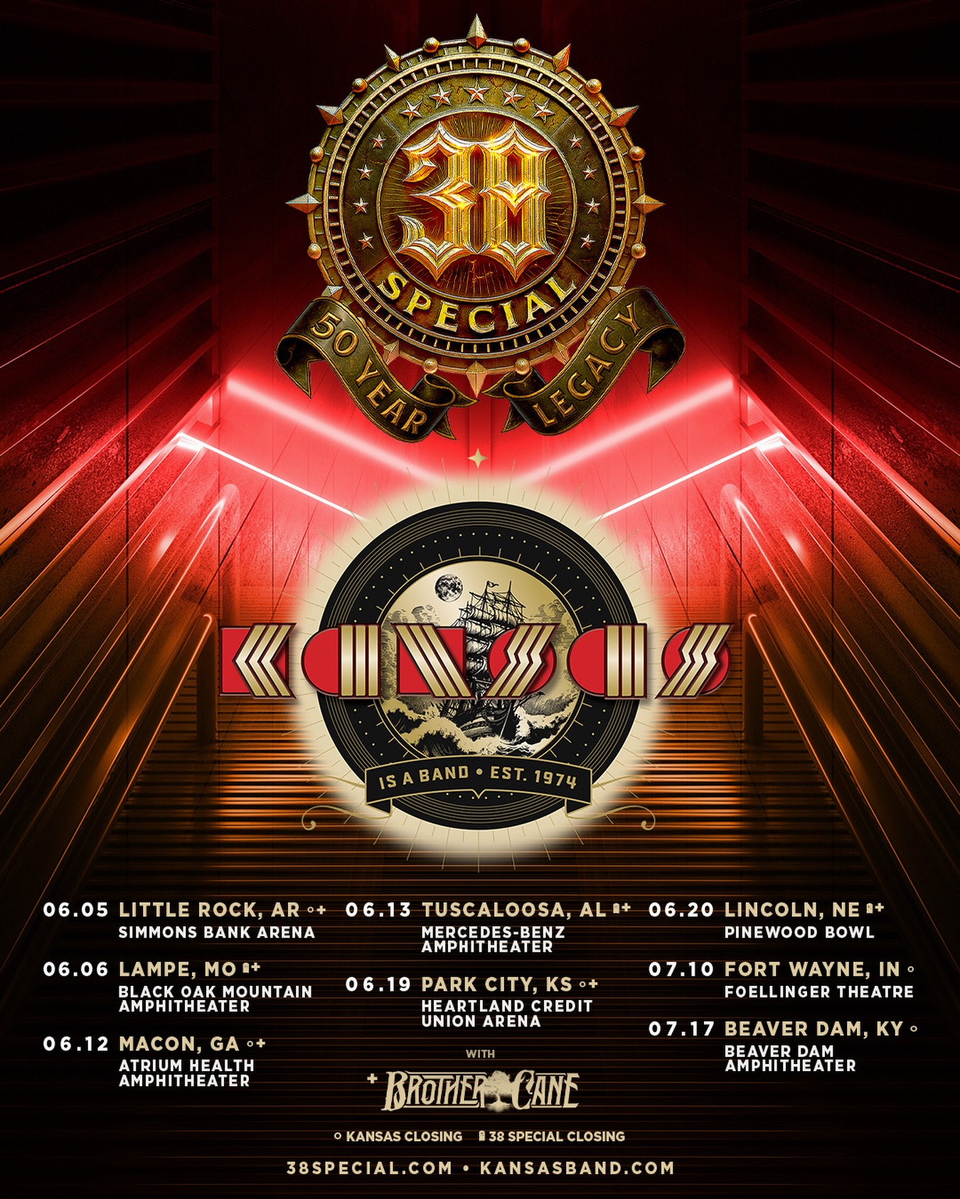 Tickets are still available for @kansasband and @38specialband! Get yours while you can 🎉
38special.com / kansasband.com