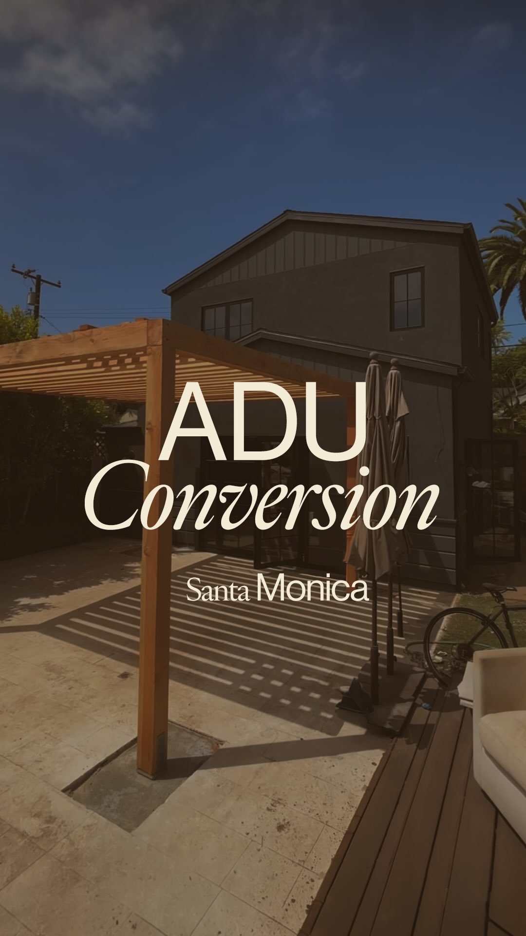 From unused garage to a sleek Santa Monica ADU — now a functional, stylish space for living and entertaining.