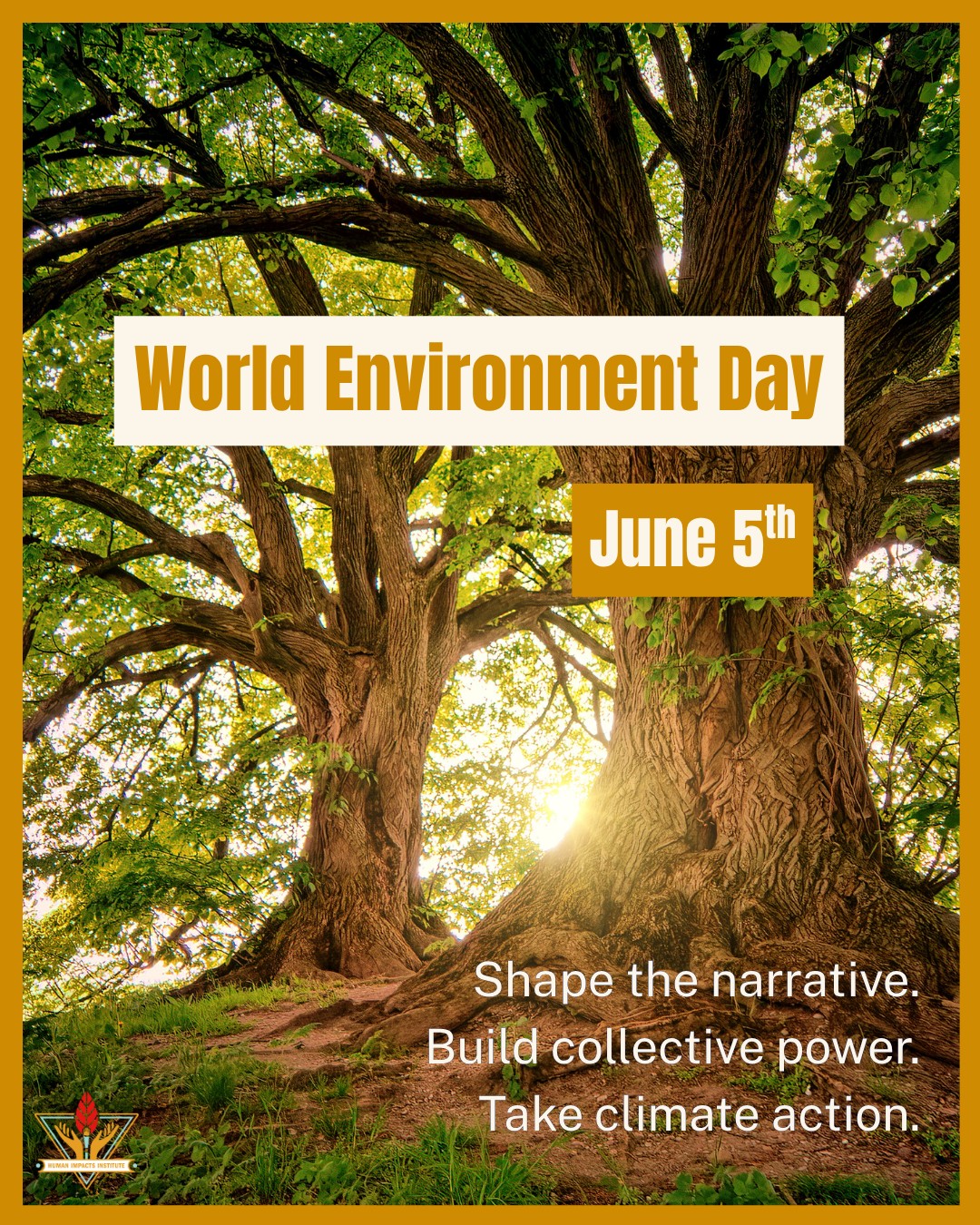 On World Environment Day, we're reminded that climate action is collective action.
The environmental challenges we face can feel overwhelming, but meaningful change begins when people come together to imagine and create a more just future. At Human Impacts Institute, we believe climate action is about more than addressing environmental issues, it's about empowering communities, amplifying stories, and building collective power for lasting change.
This World Environment Day, we invite you to:
💠 Shape the narrative.
🤝 Build collective power.
🌍 Take climate action.
Together, we can turn hope into action and action into impact.
#WorldEnvironmentDay #ClimateJustice #ClimateAction #EnvironmentalJustice #NowForClimate