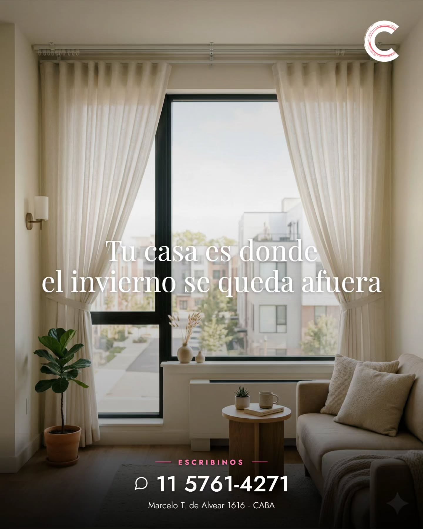 Arranca junio y los días empiezan a acortarse. Pero adentro de tu casa, la luz suave del atardecer se queda un rato más.
Los cortinados a medida no son solo decoración — son los que deciden cómo entra la luz, cuánto frío entra con ella, y qué tan envuelta se siente tu casa.
Asesoramiento a domicilio
· 11 5761-4271
#cortiblanc #cortinasamedida #invierno #cortinasbuenosaires #decoracion