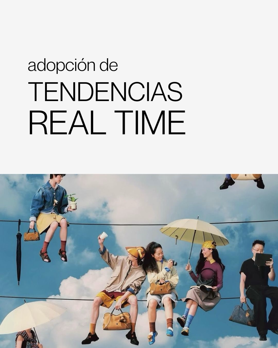 Tendencias del último mes, adoptadas por
nuestros clientes en real time.
Trendjacking alert! es nuestro reporte
mensual con todo lo que está pasando en
redes: tendencias, novedades & más.