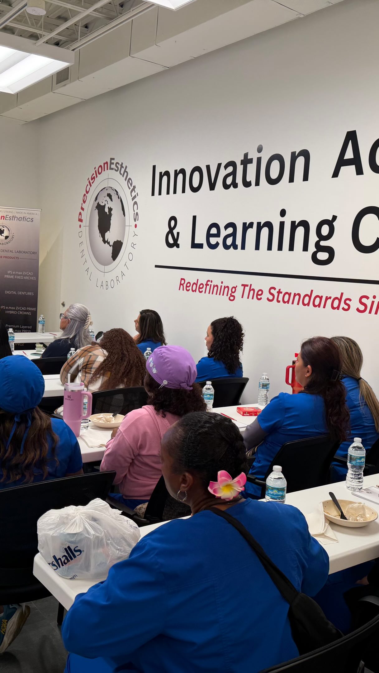 This June 4th we had the pleasure to host at our @precisionestheticsdentallab Innovation Academy & Learning Center the 8 dentists and team from @healthcaredistrict for a special project we are all training for, in the benefit of the community we serve @palmbeachcountyfl along with the help of @3shape and doctor @alexanderbendayan from @nsuflorida and all of our technicians. Stay tuned. Because when we smile, we want the world to smile too. 💪