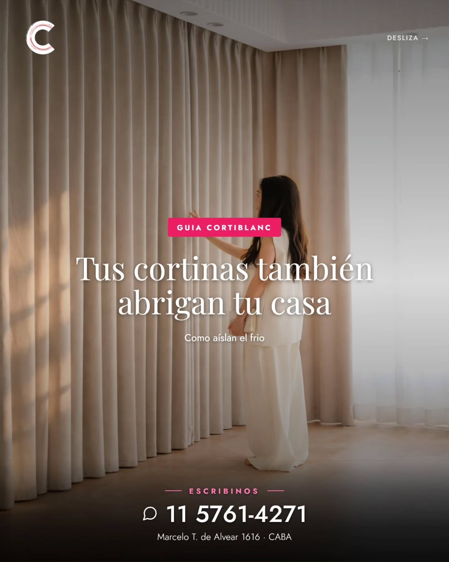 Tus cortinas hacen más que vestir tus ventanas. En invierno, son una de las capas más efectivas para mantener tu casa cálida.
Desliza para ver cómo funcionan el aislamiento térmico, qué telas conservan mejor el calor, y por qué un cortinado a medida puede ayudarte a bajar tu factura de calefacción.
📲 11 5761-4271
#cortiblanc #cortinasamedida #invierno #aislamientotermico #cortinasbuenosaires