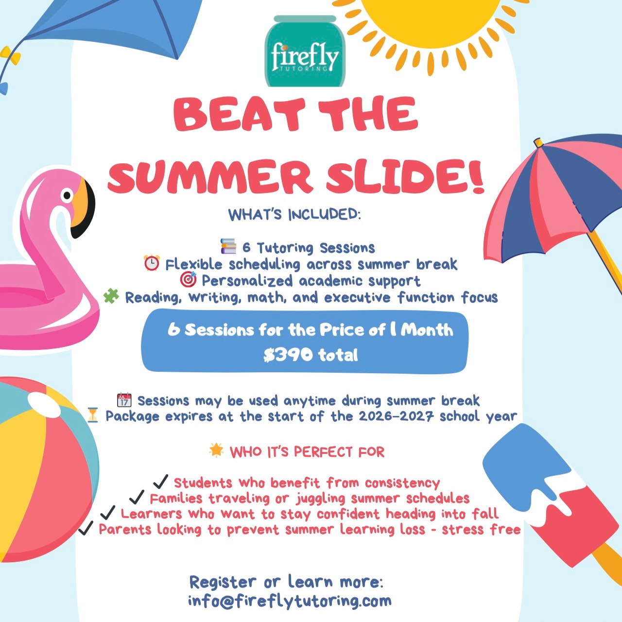 Beat the summer slide!
