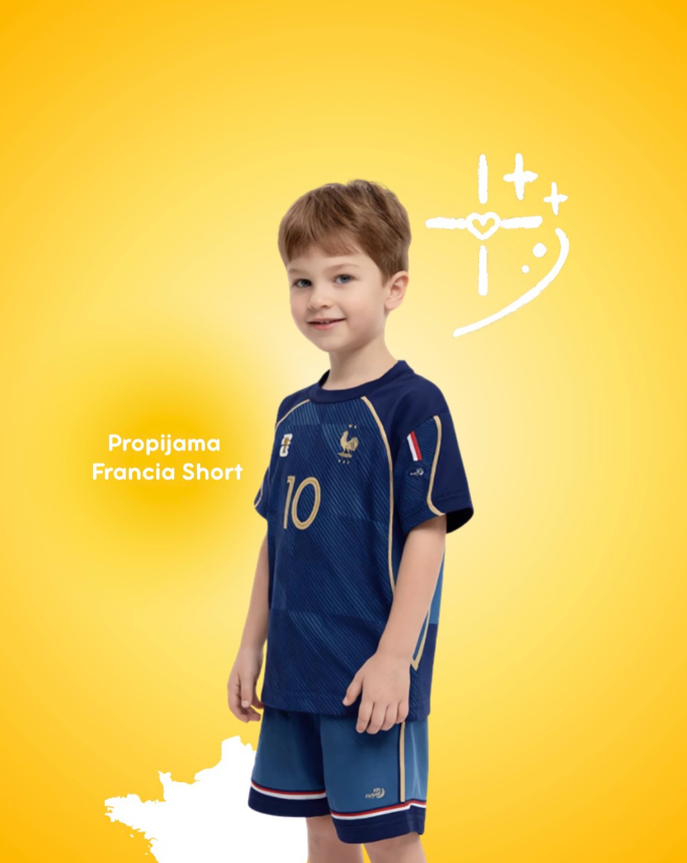 Ya está aquí la Nueva Propijama Francia 🇫🇷 Edición Mundial 2026! Para tu pequeño fan de la selección Francesa 💙🤍❤️ adquiérela directamente en el link de nuestra Bio ⚽️.
.
#francia #mbapee #griezmann🇫🇷 #mundial #pijamaniño