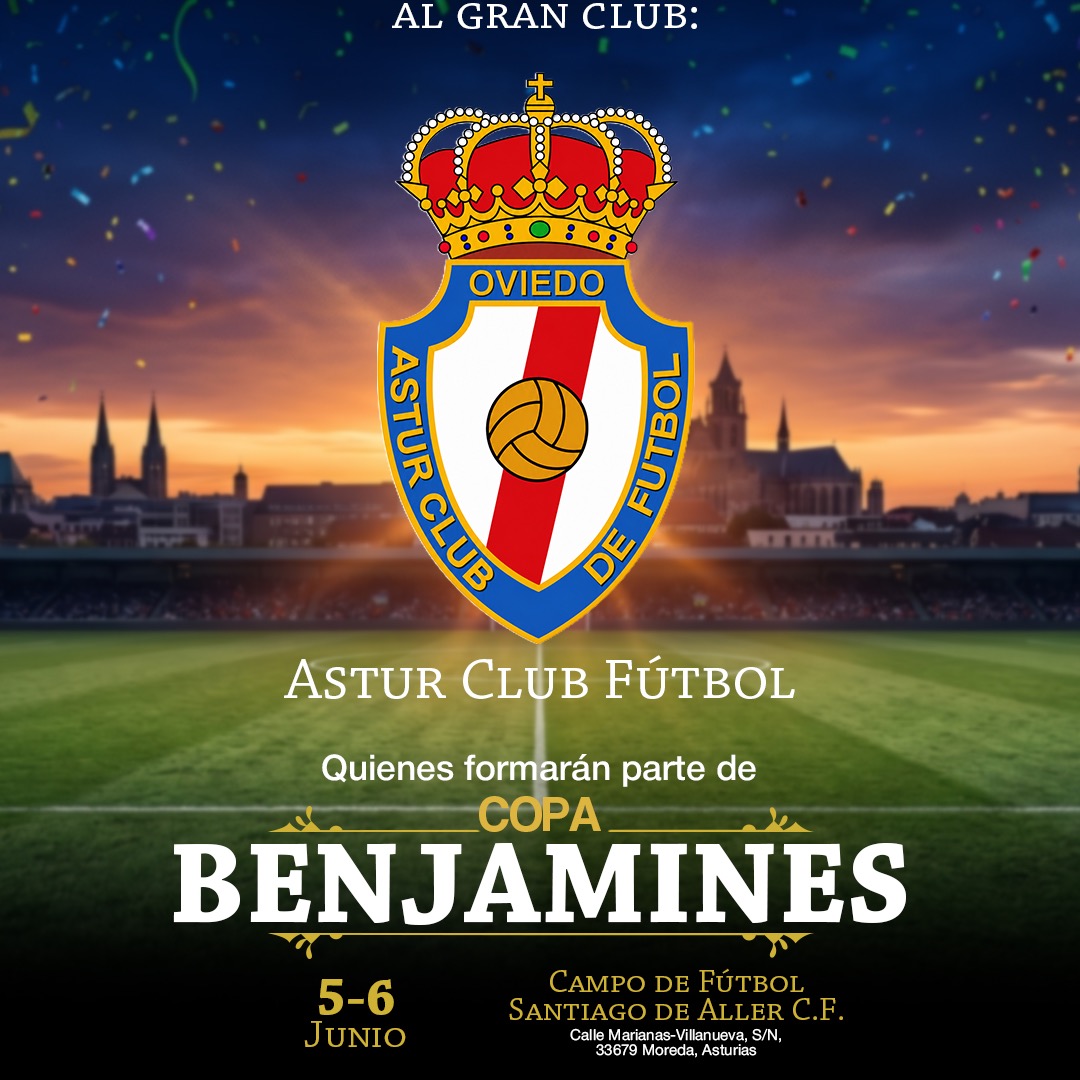 Damos la bienvenida a nuestros amigos del @astur_cf el conjunto carbayón nos visita y vienen con la intención de disfrutar del TORNEO BENJAMIN, sus dos equipos nos harán disfrutar de unos partidos intensos y emocionantes. Recordad que aquí tenis vuestra casa. #copabenjamin