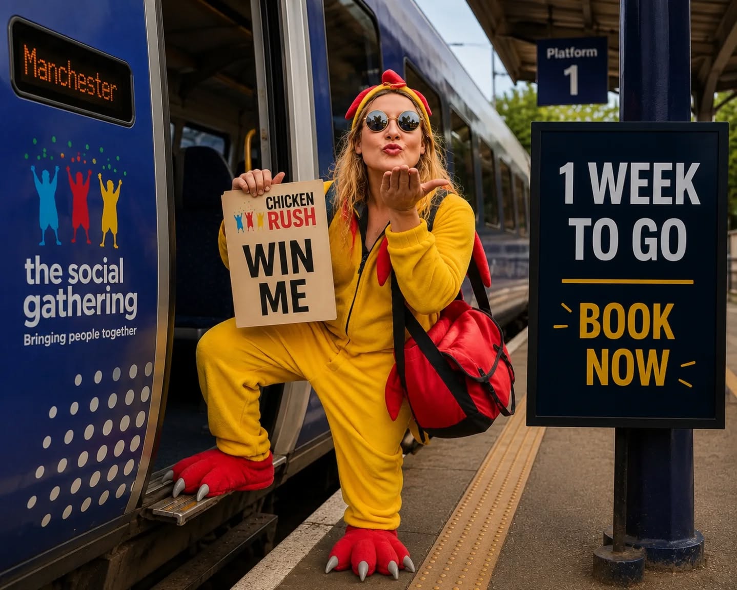 🎟️🐔 WIN A FREE TICKET TO CHICKEN RUSH MANCHESTER!
Only 1 WEEK TO GO until Chicken Rush takes over Manchester! 🔥
We’re giving away 1 FREE ticket to someone who deserves an unforgettable day of chaos, laughter, and adventure.
To enter:
👇 Nominate someone in the comments and tell us why they deserve to win a free ticket to Chicken Rush Manchester!
Whether they've been a great friend, always make people smile, or simply deserve a fun day out, we want to hear about them ❤️
🏃♂️ GPS-powered city-wide scavenger hunt
🐔 Hunt down the Chicken
🎯 Complete hilarious challenges
⚡ Sabotage rival teams
🏆 Compete for glory
📅 13th June
📍 Manchester
⏰ 1 week to go!
🎫 Tickets are still available to buy – don't miss out!
Link in bio to book
Tag your nomination below and good luck!
#WinTickets #Competition #Manchester #TheSocialGathering #ChickenRush