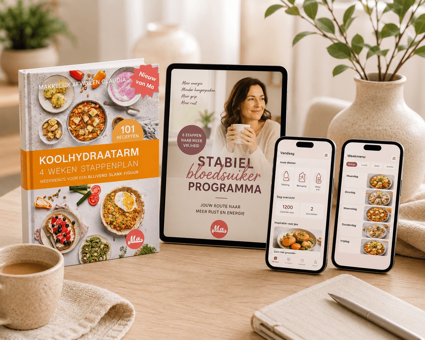 Altijd bezig met wat je wel of niet mag eten?
Veel mensen ervaren dagelijks:
👉 energiedips
👉 trek in zoet
👉 hongergevoel kort na het eten
👉 moeite om gezonde keuzes vol te houden
Vaak ligt de oplossing niet in strenger diëten.
Maar in meer structuur.
Daarom ontwikkelden we het Stabiele Bloedsuiker Programma.
💛 duidelijke weekmenu's
💛 eenvoudige recepten
💛 slimme boodschappenlijstjes
💛 begeleiding via de Makkelijk Afvallen App
💛 meer rust rond eten
Geen ingewikkelde voedingsschema's.
Geen verboden producten.
Wel een praktisch systeem dat je helpt om stap voor stap betere keuzes te maken.
Het programma bevat:
✔ digitaal werkboek
✔ 4 weken voedingsplan
✔ recepten en weekmenu's
✔ toegang via de app
✔ persoonlijke instellingen afgestemd op jouw situatie
Want gezond eten wordt een stuk makkelijker als je niet elke dag opnieuw hoeft te beslissen wat je gaat eten.
👉 Meer info via de link in comments
#stabielebloedsuiker #gezondevoeding #makkelijkafvallen #weekmenu #koolhydraatarm #gezonderleven #bloedsuiker #afvallenzonderdieet
