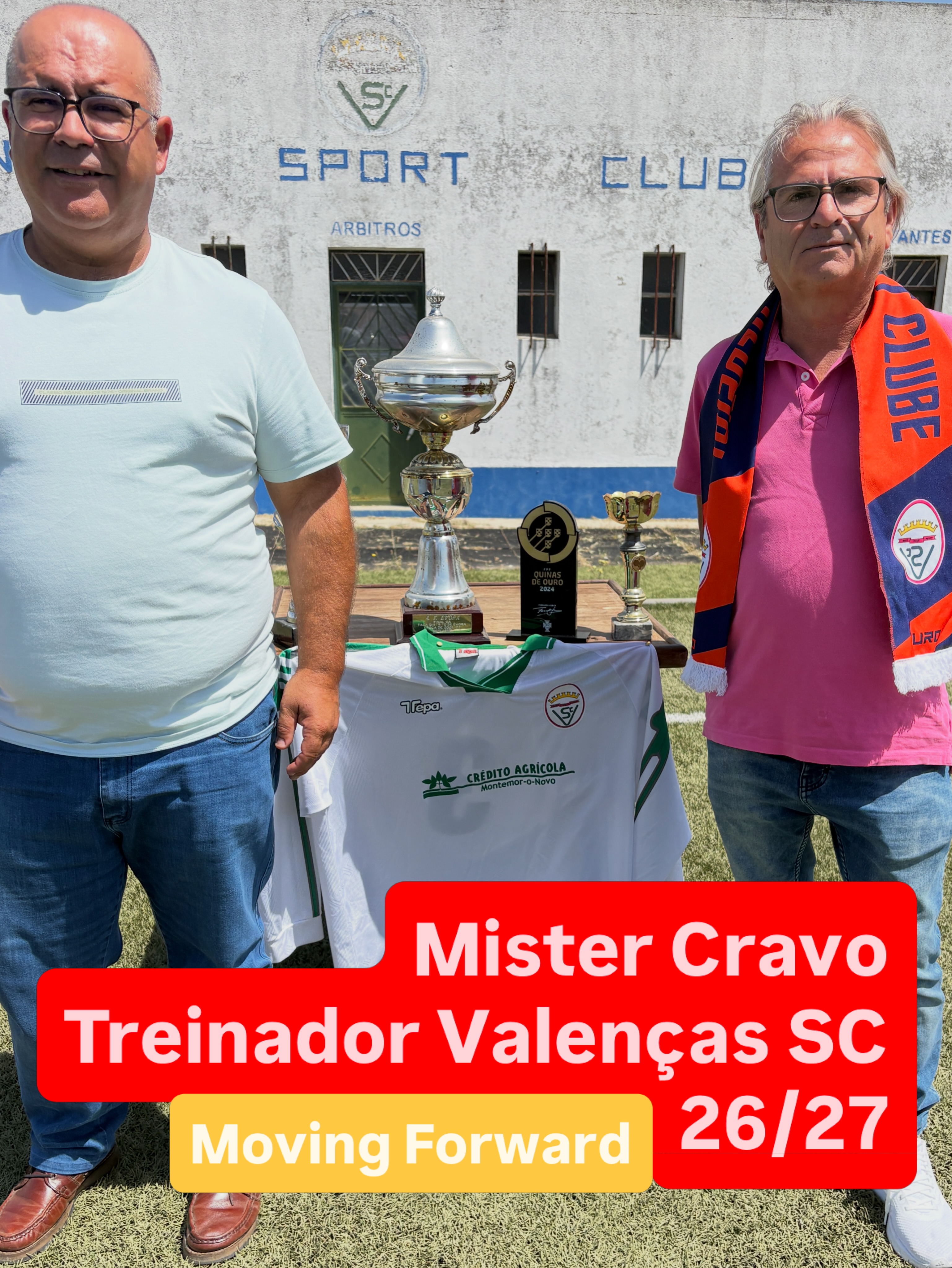 Mister Cravo, experiente treinador vai acrescentar qualidade no @valencassportclub. Vai ser muito interessante acompanhar e ainda mais apoiar. #movingforward