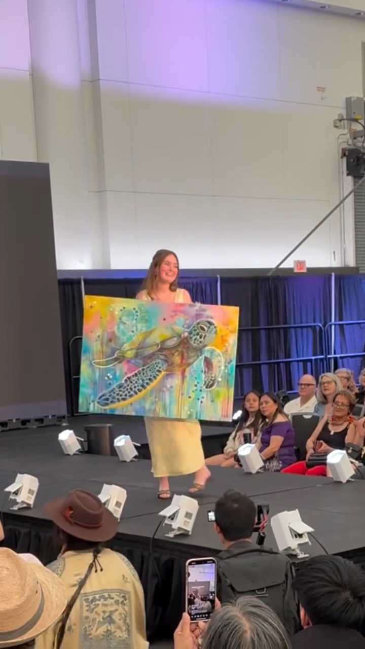 Maybe I am💗🎨
I got to walk a runway for the first time at art Vancouver this past Thursday!😊
What an incredible experience, I got to carry my new sea turtle painting ‘Martin’ down the runway and show him off to thousands of people!!🌷
Although I was nervous the moment went by in a flash.
Check out my work on my website👉 NatalieCarmella.com (link in bio)
-
#wildlifeart #acrylicpainting #artvancouver #seaturtlepainting #artexhibition