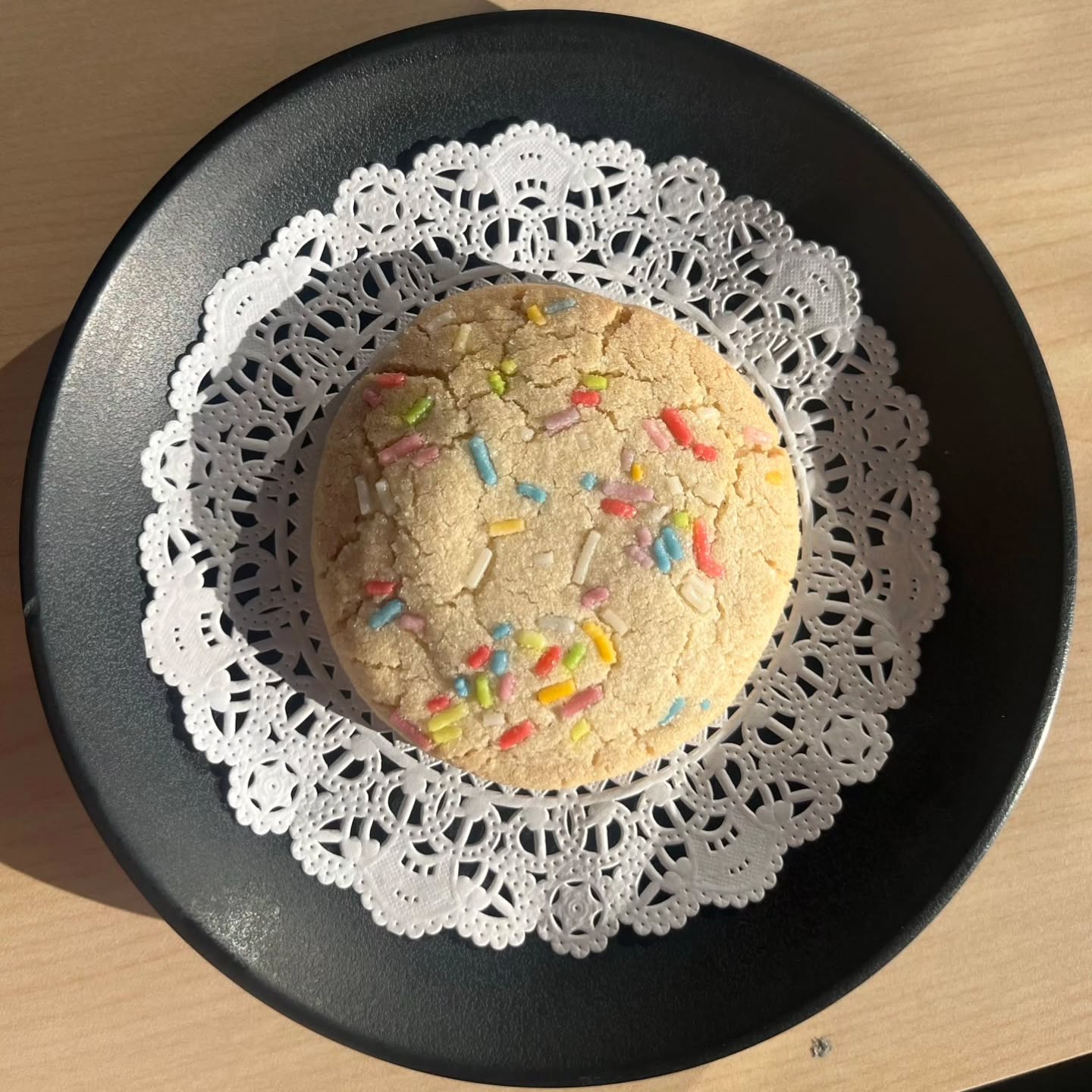 A simple gluten-free sugar cookie with rainbow sprinkles for the first weekend of June. Cookies not your thing? Check out our lineup of lavender specials and stay #alwaysproud.
#NowhereSpecial