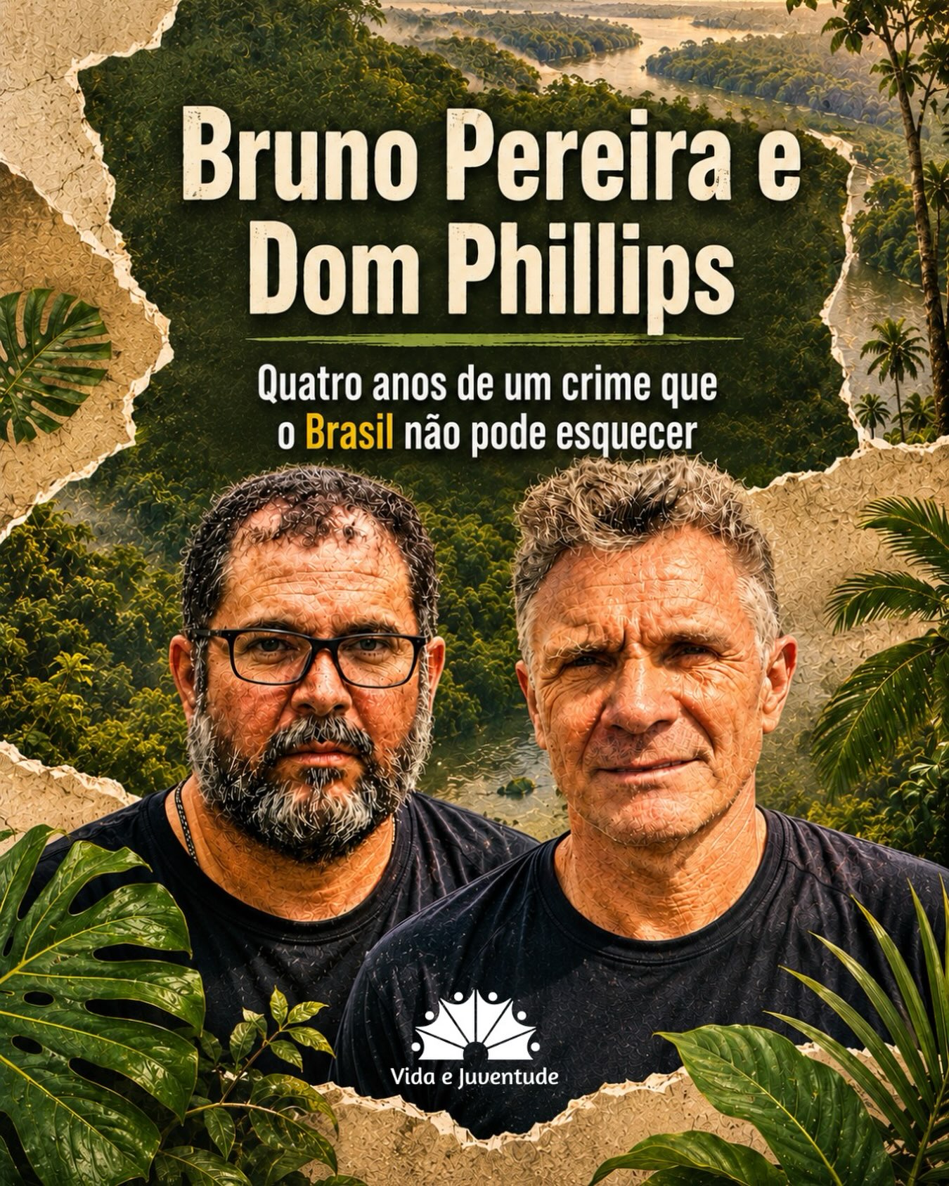Em 5 de junho de 2022, Dia Mundial do Meio Ambiente, o jornalista britânico Dom Phillips e o indigenista Bruno Pereira desapareceram durante uma expedição pelo Vale do Javari, no Amazonas. Dias depois, as investigações confirmaram o temor que mobilizou o país e gerou indignação internacional: ambos haviam sido assassinados.
Quatro anos após as mortes de Dom e Bruno, suas trajetórias permanecem como um marco na discussão sobre a proteção dos direitos humanos no Brasil. Recordar esse episódio, em pleno Dia Mundial do Meio Ambiente, é reafirmar o compromisso com uma sociedade em que defender a vida e a dignidade humana não seja uma sentença de morte, nem motivo de perseguição.
Acesse o nosso site e confira a matéria completa | Link na bio!
