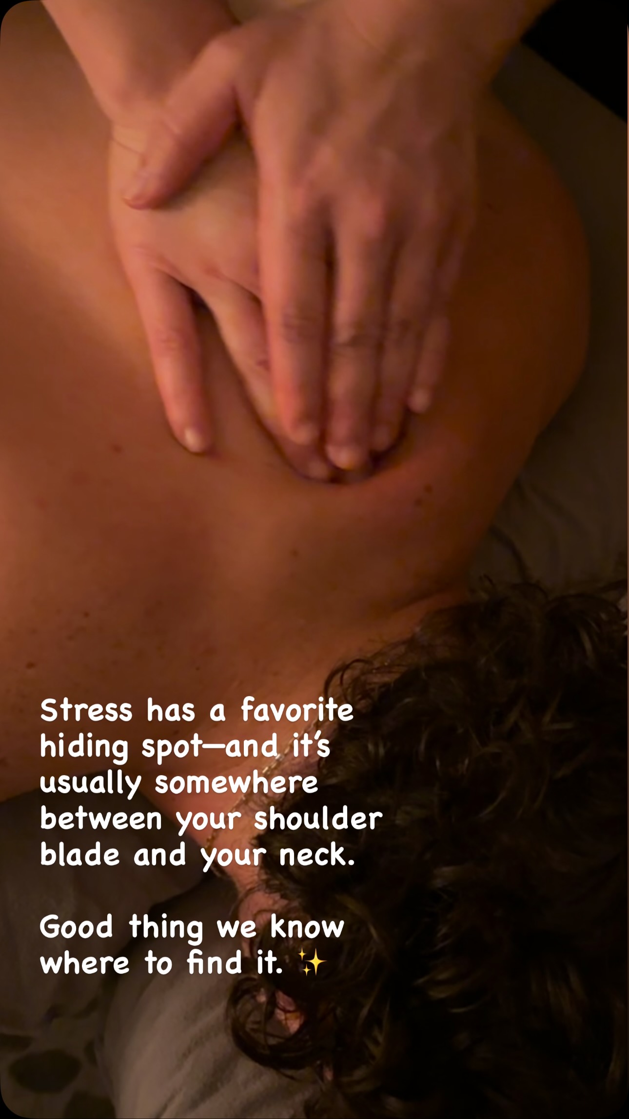 Your scapula called.
It would like to formally resign from carrying all of your stress. 🤣
A little work around the shoulder blade and lower neck can make a huge difference in how your whole upper body feels.
Because “just dealing with it” isn’t actually a treatment plan.