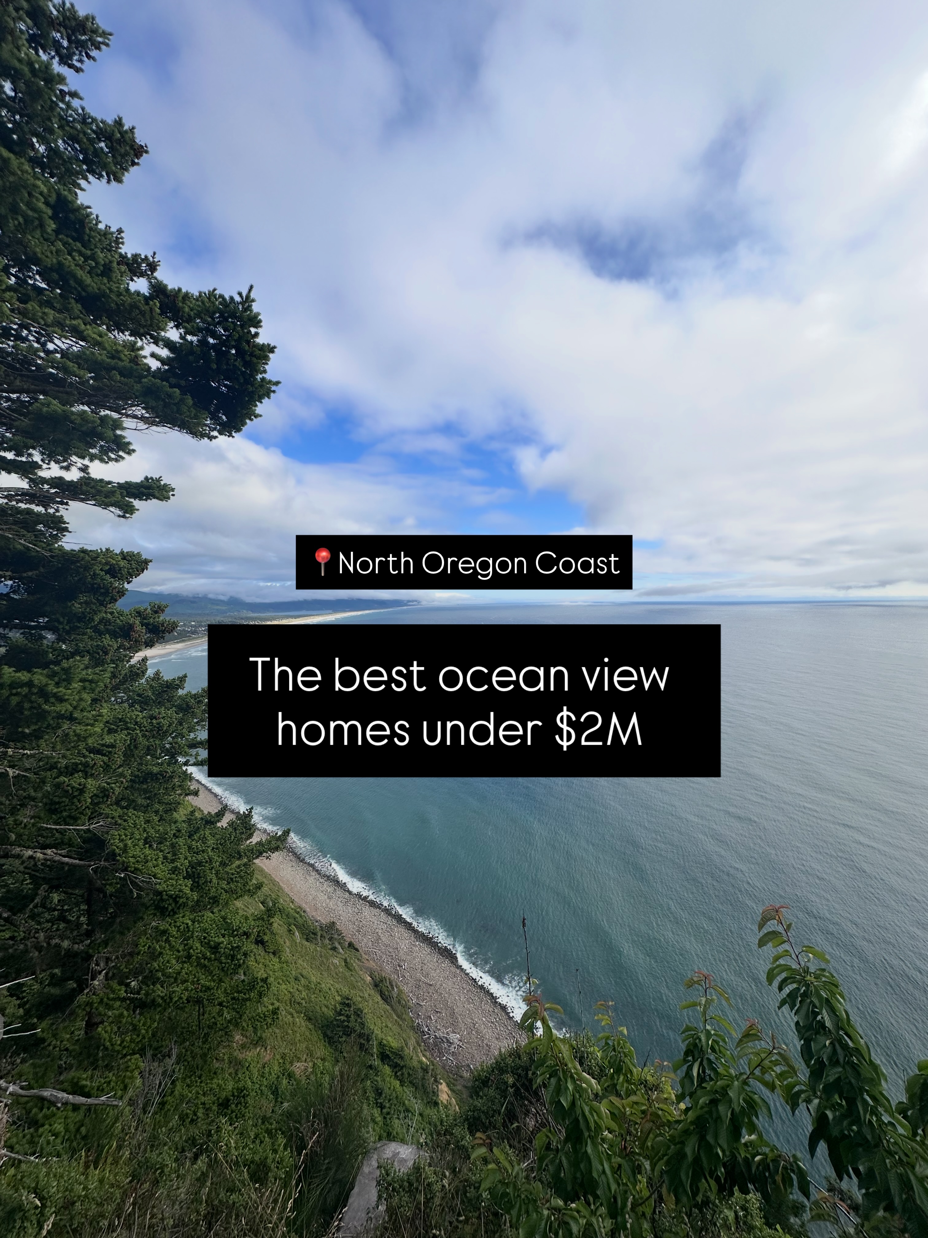 If you’ve been waiting for your “this is the one” moment it might be somewhere in this list. Big views, iconic locations, and homes that don’t come around every day. These are the best ocean view homes for sale under $2M on the Oregon Coast (from your local realtor):
✨ Oceanside — $1,250,000
3 bed | 3 bath | 2,390 sqft
📍 620 Ridgewood Rd W
Front-row ocean views and the kind of deck you’ll never want to leave.
✨Manzanita — $1,550,000
4 Bed | 4 Bath | 3,428 sqft
📍8700 Braerridge ln
✨ Pacific City — $2,000,000
5 bed | 3 bath | 1,676 sqft
📍 34440 Ocean Dr
Cape Kiwanda sunsets, room for everyone, and one of the best locations on the coast.
✨ Neskowin — $975,000
2 bed | 2 bath | 776 sqft
📍 49855 Seasand Cir
Tiny footprint, massive coastal charm. Beach house dreams without the $2M price tag.
Listed by • (add brokerage)
✨ Seaside — $949,500
3 bed | 3 bath | 2,226 sqft
📍 1775 Thompson Falls Dr
Elevated views, plenty of space, and a little tucked-away coastal magic.
✨ Depoe Bay — $1,975,000
6 bed | 4 bath | 4,018 sqft
📍 80 Raven Ln
Whale watching from home? Yeah… this one checks that box too.
✨ Warrenton — $1,700,000
4 bed | 3 bath | 2,454 sqft
📍 89026 Ocean Dr
Wide-open ocean views, privacy, and serious “forever home” energy.
🌊 Which one are you choosing? Oceanside, Neskowin, Pacific City, Seaside, Depoe Bay, or Warrenton?
DM me “VIEWS” and I’ll send you the full details or set up a private showing.
Marly
KW Coast Life
971.227.5140
Linktr.ee/marlysellsthecoast