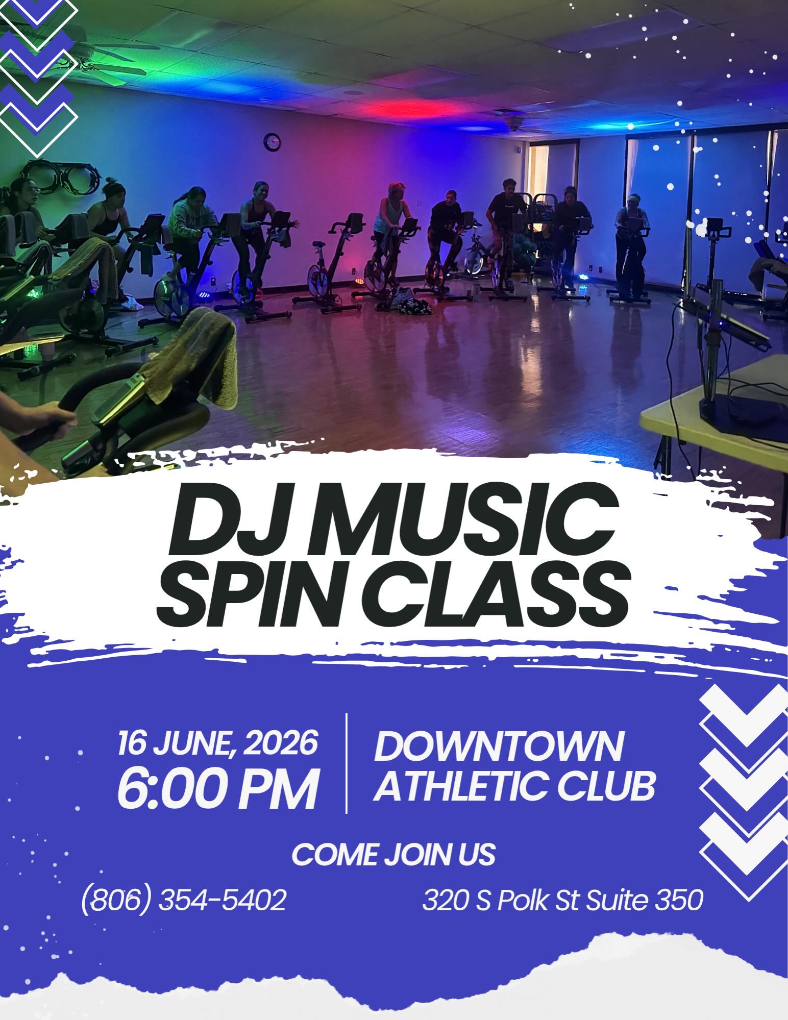 Turn up the music and turn up the intensity! 🎶🚴♀️
Join us for DJ Music Spin Class on June 16 at 6:00 PM and experience a workout powered by great music and high energy!