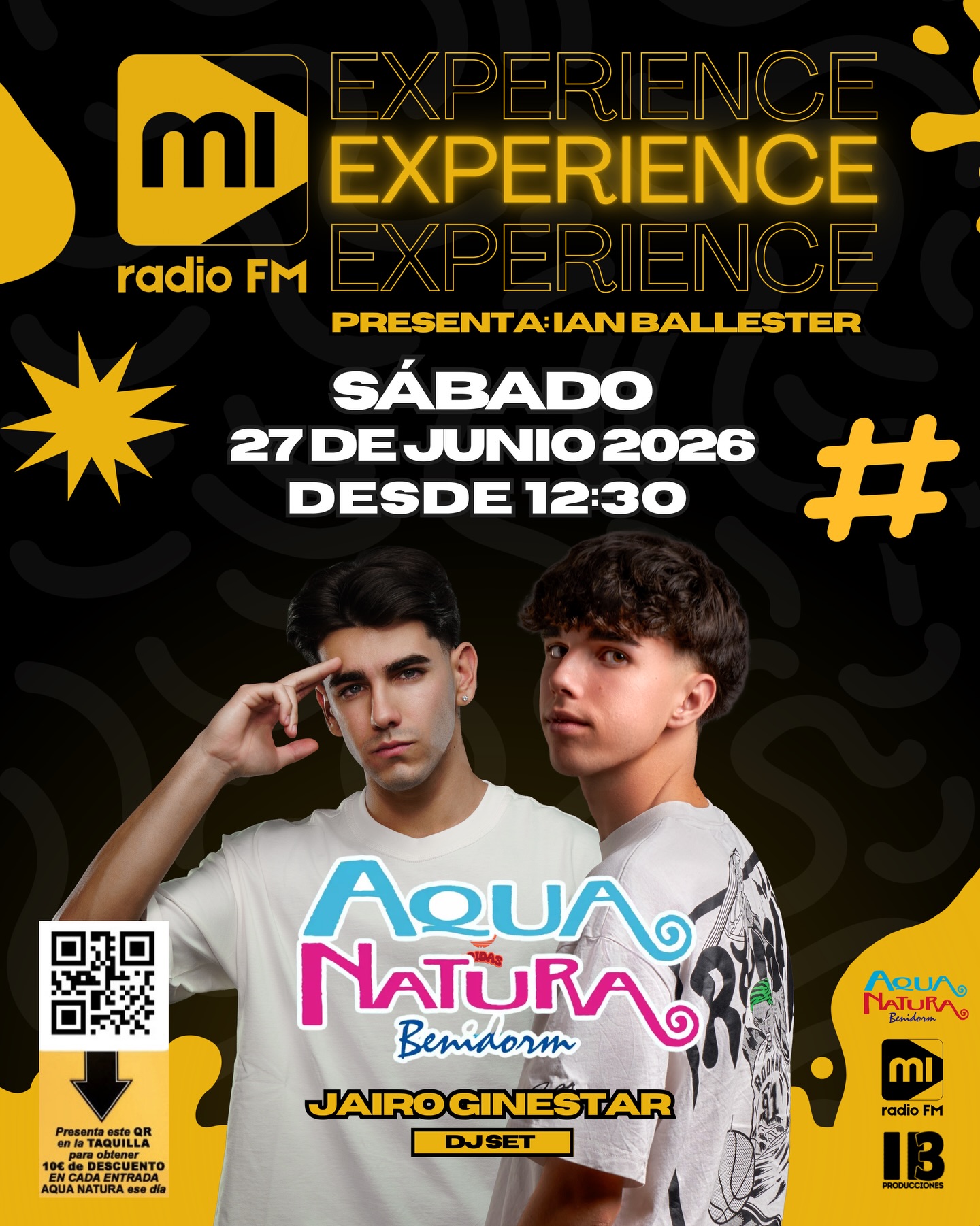 BENIDOOORM ESTE SÁBADO 27 DE JUNIO OS ESPERAMOS EN @aquanaturabenidormoficial 🔊
Estaremos estrenando el nuevo JUNGLE RACE a partir de las 12:30 🛝
🎙️Presentado por: @ianballesteer
🎧 DJ Set: @jairoginestar
OS ESPERAMOOOOOS!
