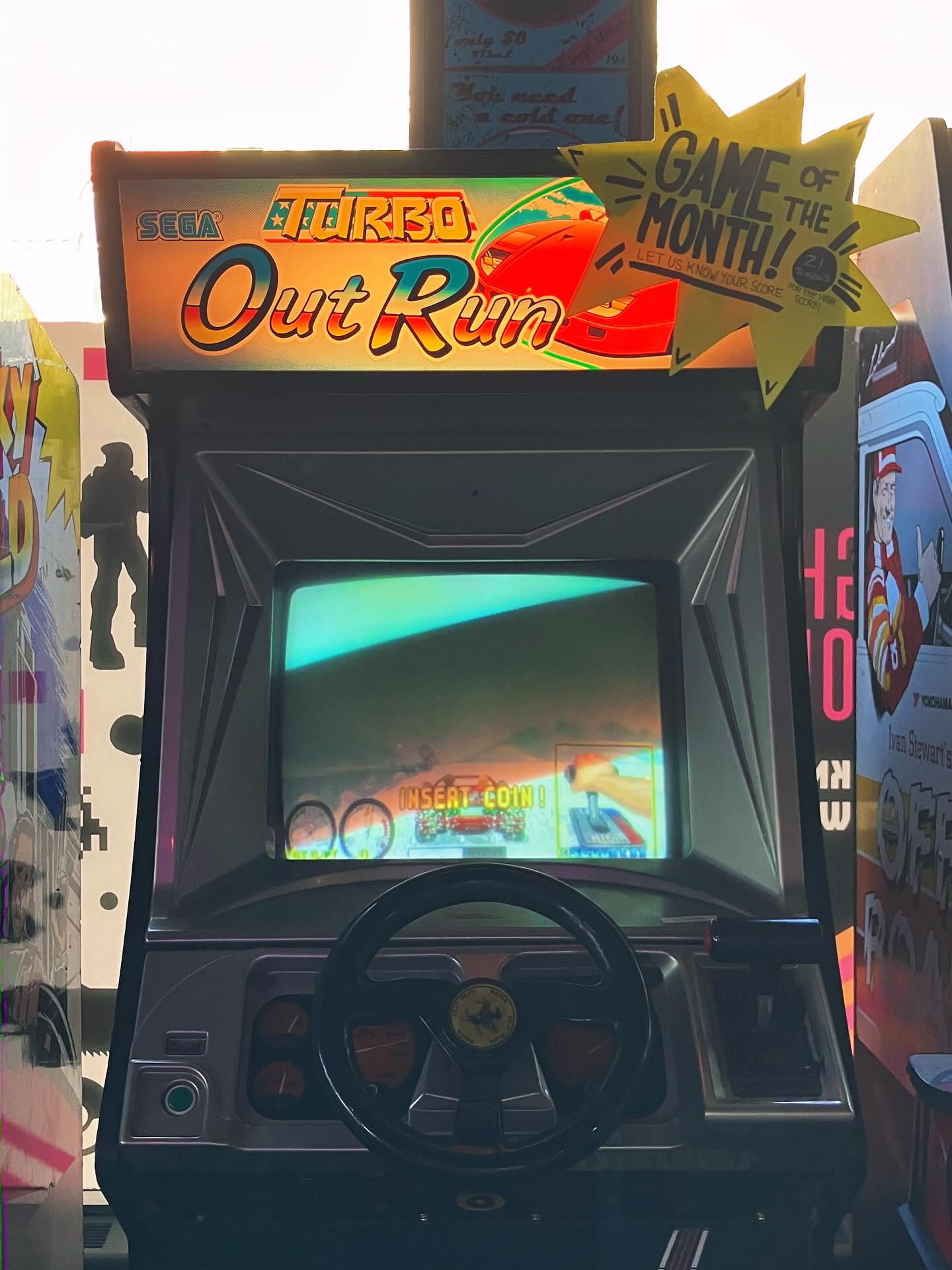 🚨GAME OF THE MONTH🚨
Sorry for the delay in this announcement. Emily! You are the champ for May. Coming in strong with a solid 213. Great stuff. Stop by anytime to collect your winnings!
In celebration of its resurrection, Turbo Outrun is the game of the month for June. Let’s gooo
#8bitbeans
#arcade
#turbooutrun
#gameofthemonth
#downtownwhitby
#pressstart