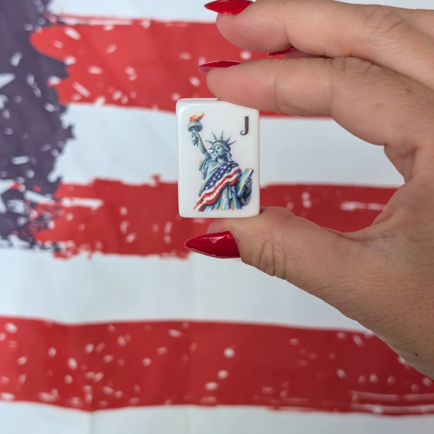 🇺🇸 JULY 4TH READY!!!!! 🇺🇸
Just got confirmation — the next 50 orders are guaranteed to arrive by July 4th! 🎇🎆
Featuring my original Lady Liberty artwork, each piece is proudly printed in the USA by veterans and created by a military wife. ❤️🤍💙
If you've been waiting to order, now is the time. Once these 50 guaranteed spots are gone, we can't promise delivery before Independence Day.
🇺🇸 Veteran Printed
🗽 Original Artwork
❤️ Military Wife Owned
#July4th #FourthOfJuly #MadeInUSA #VeteranMade #Mahjong