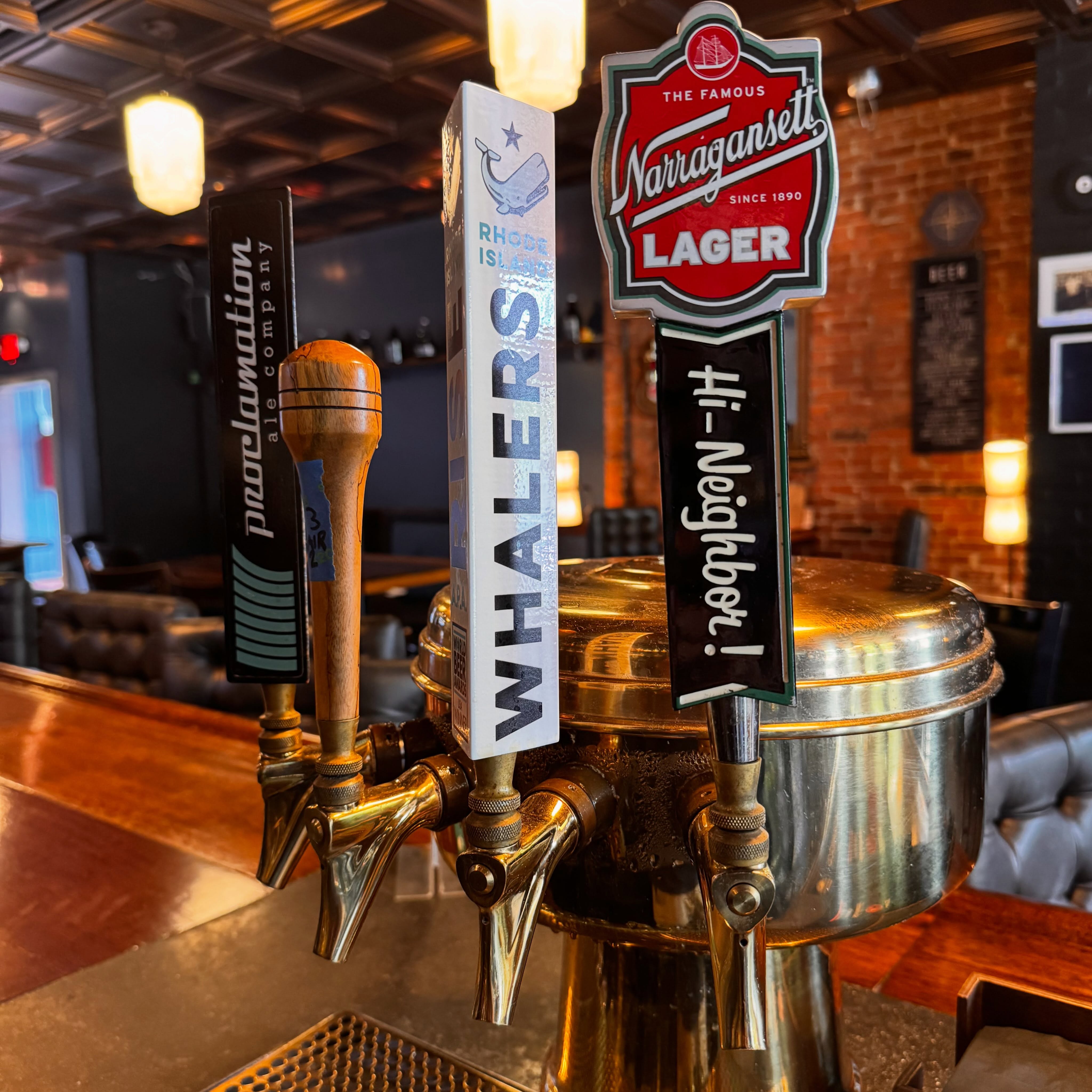 We have a great selection of local drafts for you!
We’ll be sad to see the fourth choice go when it kicks. 😢
@gansettbeer @whalersbrewing @chair2beer @proclamationale
#eastprovidence #rhodeislandbeer #craftbeer #blackduck #rhodeislandbars