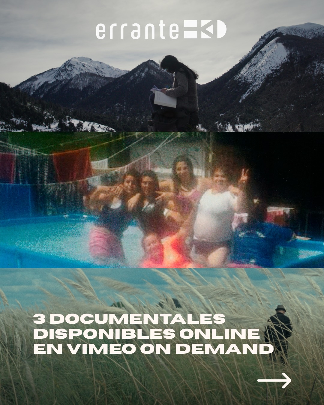 3 Documentales de Errante, disponibles online! 🛜
🎞️ Encuentra en nuestro catálogo de Vimeo On Demand los premiados y queridos documentales Mixtape La Pampa, Memoria Implacable y Malqueridas, disponibles para arriendo y compra online desde cualquier dispositivo.
🎥 Mixtape La Pampa | Andrés Di Tella
A partir de un recorrido por la pampa argentina, Andrés Di Tella sigue la figura de Guillermo Enrique Hudson, naturalista, escritor y ornitólogo nacido en 1841 en la provincia de Buenos Aires y radicado en Inglaterra, cuya obra marcada por la distancia y la memoria, permite articular una reflexión sobre exilio, identidad y pertenencia.
🎥 Memoria Implacable | Paula Rodríguez Sickert
Margarita, una joven académica mapuche, descubre en un archivo en Berlín los testimonios de prisioneros mapuche expulsados de sus territorios durante las invasiones militares que fundaron Argentina y Chile. Conmovida, emprende un viaje para seguir las rutas de deportación de sus antepasados.
🎥 Malqueridas | Tana Gilbert
Con registros hechos al interior de distintas cárceles en Chile, Malqueridas refleja cómo viven las mujeres privadas de libertad que son madres. En ese lugar, encuentran espacio para el cariño, la amistad y el amor.
✨ Tres documentales que exploran la memoria, la identidad y los vínculos desde una mirada única. Ya puedes verlos desde cualquier lugar a través de nuestro catálogo en Vimeo On Demand.
🔗 Link en la biografía.
#VimeoOnDemand #CineChileno #DocumentalChileno #Errante #Malqueridas #MemoriaImplacable #MixtapeLaPampa #Documentales #CineLatinoamericano