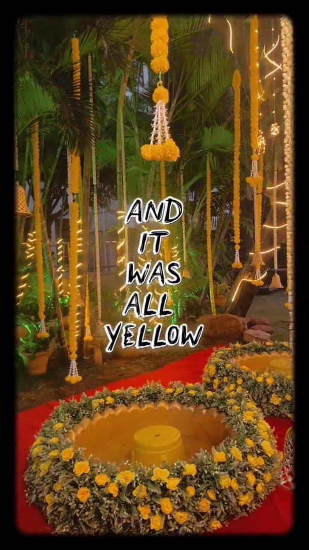 Feeling yellow can mean several very different things depending on the context, ranging from feeling cowardly or unwell to experiencing deep happiness and warmth. Here is the one time feeling yellow is a good thing. #haldiceremony💛 #haldi #madecreativeworks #eventplanner #weddingdecor