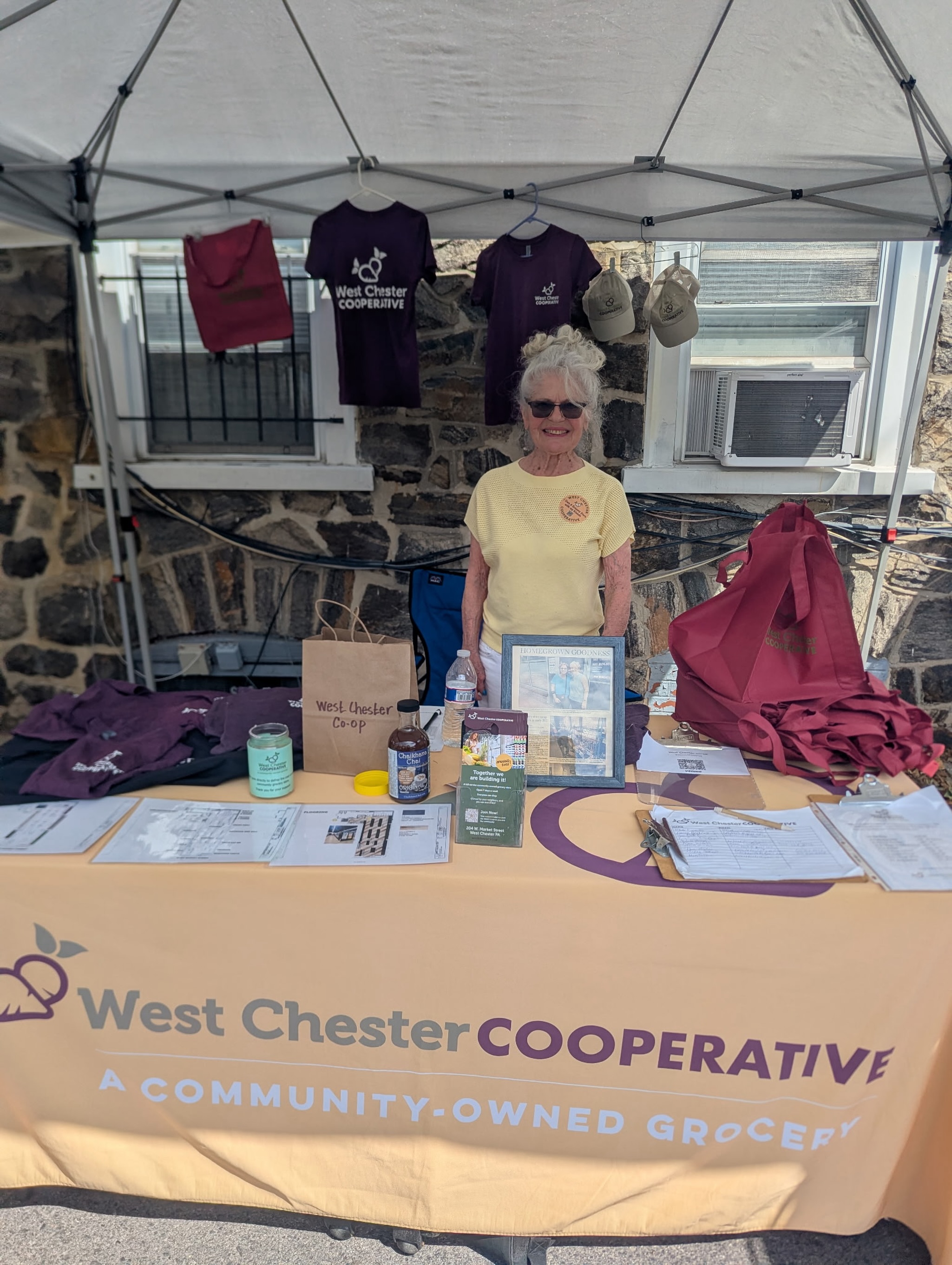 Happy Saturday! ☀️
Come by and say HI to Carolyn!
Carolyn is one of our amazing member-owners who is volunteering today at the Saturday Market and helping bring the West Chester Co-op to life.
Want to get involved? We have plenty of volunteer opportunities for all interests and schedules. Whether you’re helping at events, supporting outreach, or pitching in as we get closer to opening day, there’s a place for you on the team.
Learn more and sign up to volunteer:
West Chester Co-op Volunteer Opportunities
Together, we’re building a community-owned grocery store for West Chester. 💚
#WestChesterCoop #Volunteer #CommunityOwned #MemberOwner #WestChesterPA ShopLocal CooperationWorks