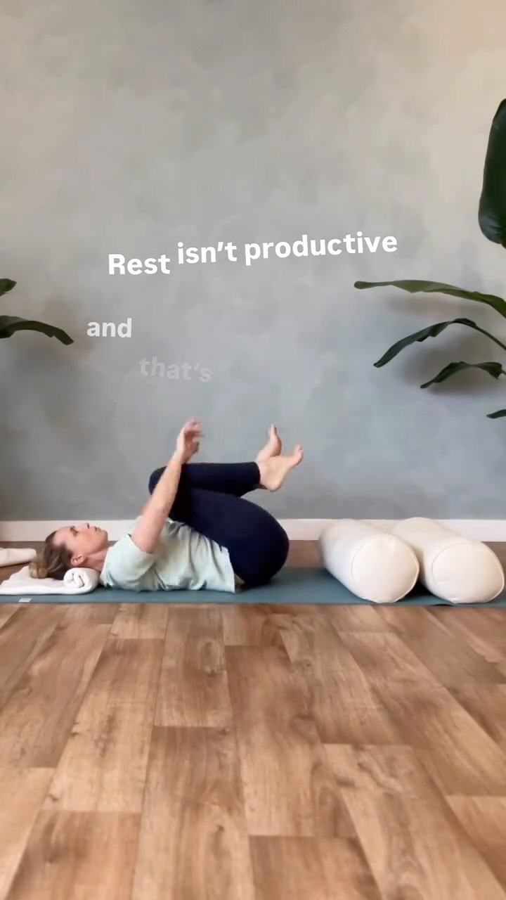 Rest is NOT productive.
In fact, restorative rest is the ultimate practice of non-doing.
Technically, you’re still ‘doing’ restorative yoga a little bit. But in the longer pauses, supported with those soft props, there’s slow space, time and opportunity to just BE.
To simply exist, without a screen, or device, or children or pets or people asking anything of us.
We get to reclaim rest, free from productivity, and perhaps glimpse moments of our incredible human beingness.
Pretty radical, don’t you think?
Bristol peeps, join me Fridays at Bloom in Ashley Down to be guided through mindful movement into restorative rest.
Reconnect and give your self time, before your weekend begins. ✨
⭕️REST RITUAL
📍 @bloom_yoga_bristol
📅 Fridays 5.15-6.15pm
Book via Bloom.
#yogateacher #bristolyoga #rest #bristolrestorativeyoga