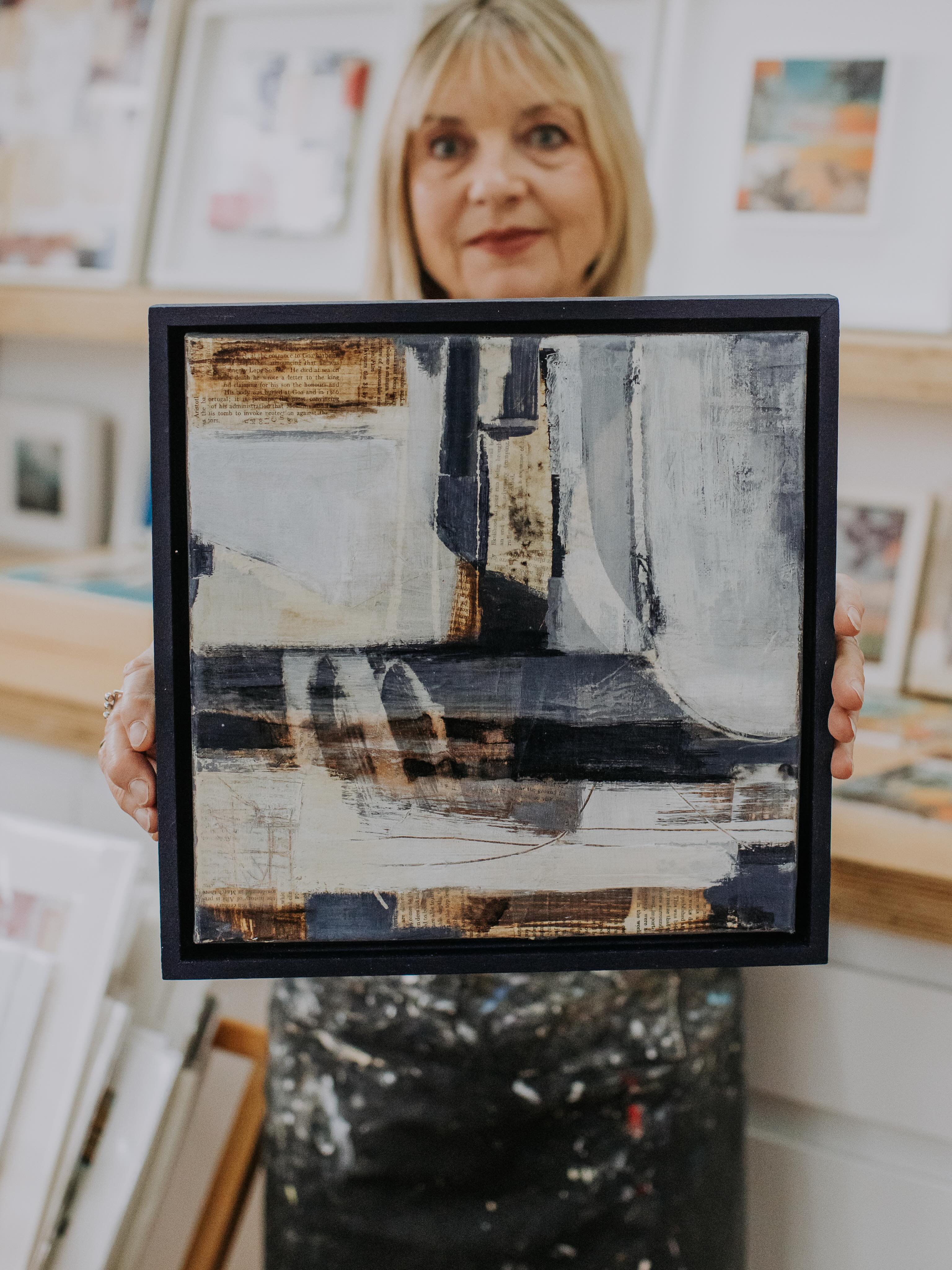 Sharing Good News!
I was delighted to hear that two of my paintings have been selected for the @yardleyarts Open 26 namely On Reflection and I -SPY.
I’m a bit late to the party but this was a lovely end to an inspiring busy weekend as we were up in North Yorkshire visiting friends and a few Open Studios.
‘On Reflection’ has always been one of my favourites and as it happens it’s the one I’m holding here at a recent photoshoot taken by lovely Lizzie from @rees.images.
It’s a mixed media piece and explores fluidity and light through layers of ink and collage, evoking both the movement and stillness of water.
The second one is called I-SPY and is a semi-abstract botanical painting inspired by the nostalgic pleasure of searching and finding in the countryside. Layers of collage, printmaking and paint were largely inspired by a vintage I-Spy book I found in a charity shop. Who remembers those dear little books? And of course playing I-Spy in the car!
I’m looking forward to seeing them exhibited alongside so much wonderful work and I know quite a few of the @northantsrutlandos will be with me too so looking forward to seeing it all.
Let me know if you are coming as I’m sure it will be a great exhibition. Starts 25th June until 19th July.