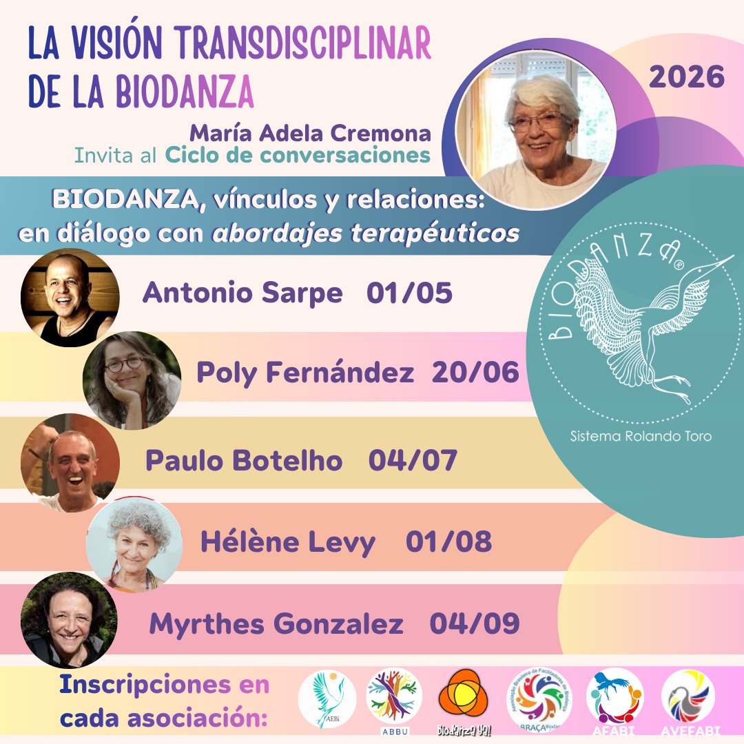 Les dejamos las invitaciones de los próximos meses que está promoviendo @biodanzavisiontransdisciplinar y que estamos apoyando desde AFABI 🧡
Instancias online para llegar a más saberes que nutren desde diversas perspectivas este movimiento que resuena en nuestro corazón !
Puedes inscribirte a través de su Instagram o ponerte en contacto con @mariatrinidadfierroandreu para saber más detalles y asegurar tu lugar 💚
Sigue aprovechando estos espacios para continuar potenciando tu labor!